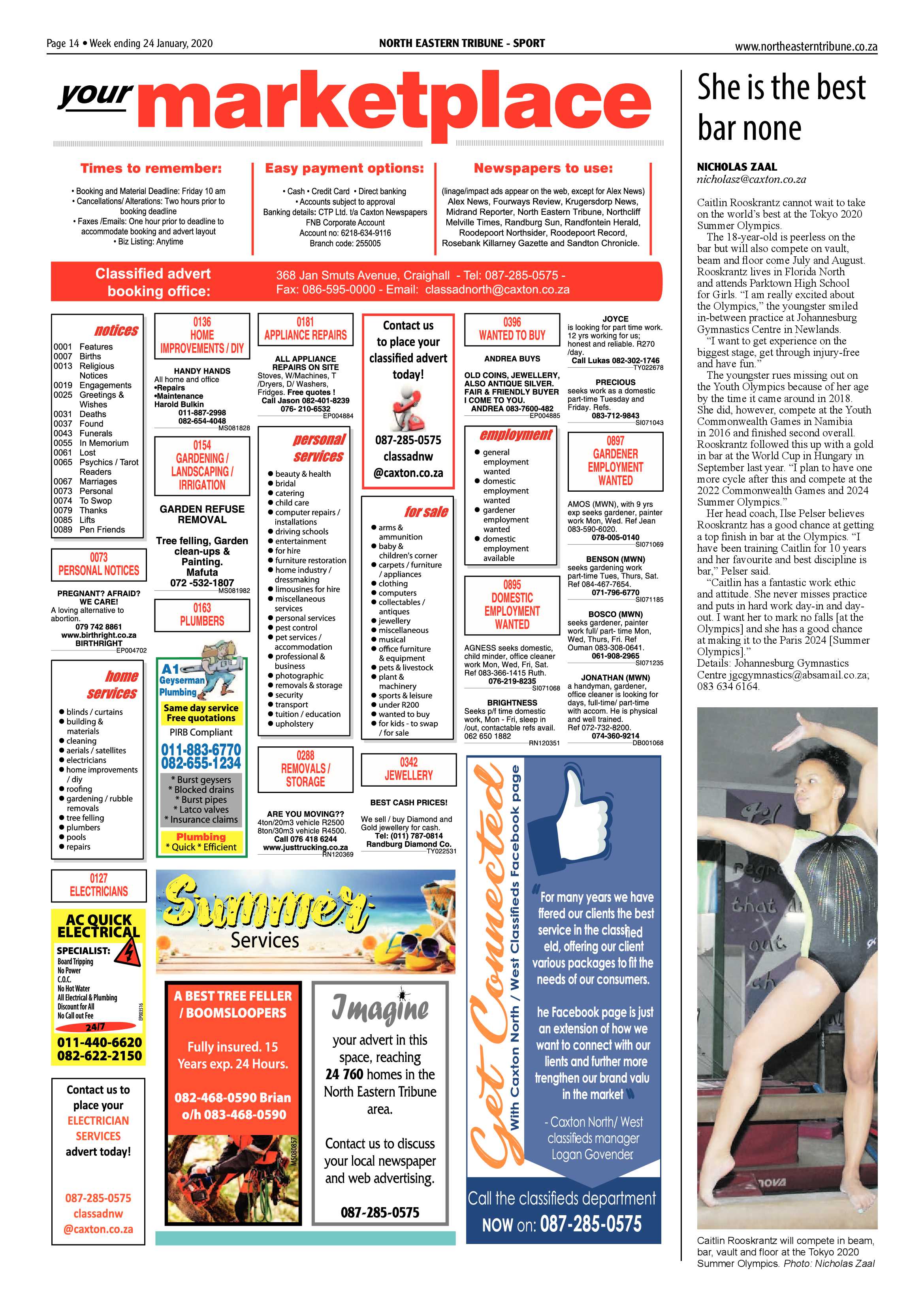 North Eastern Tribune 24 January 2020 page 14