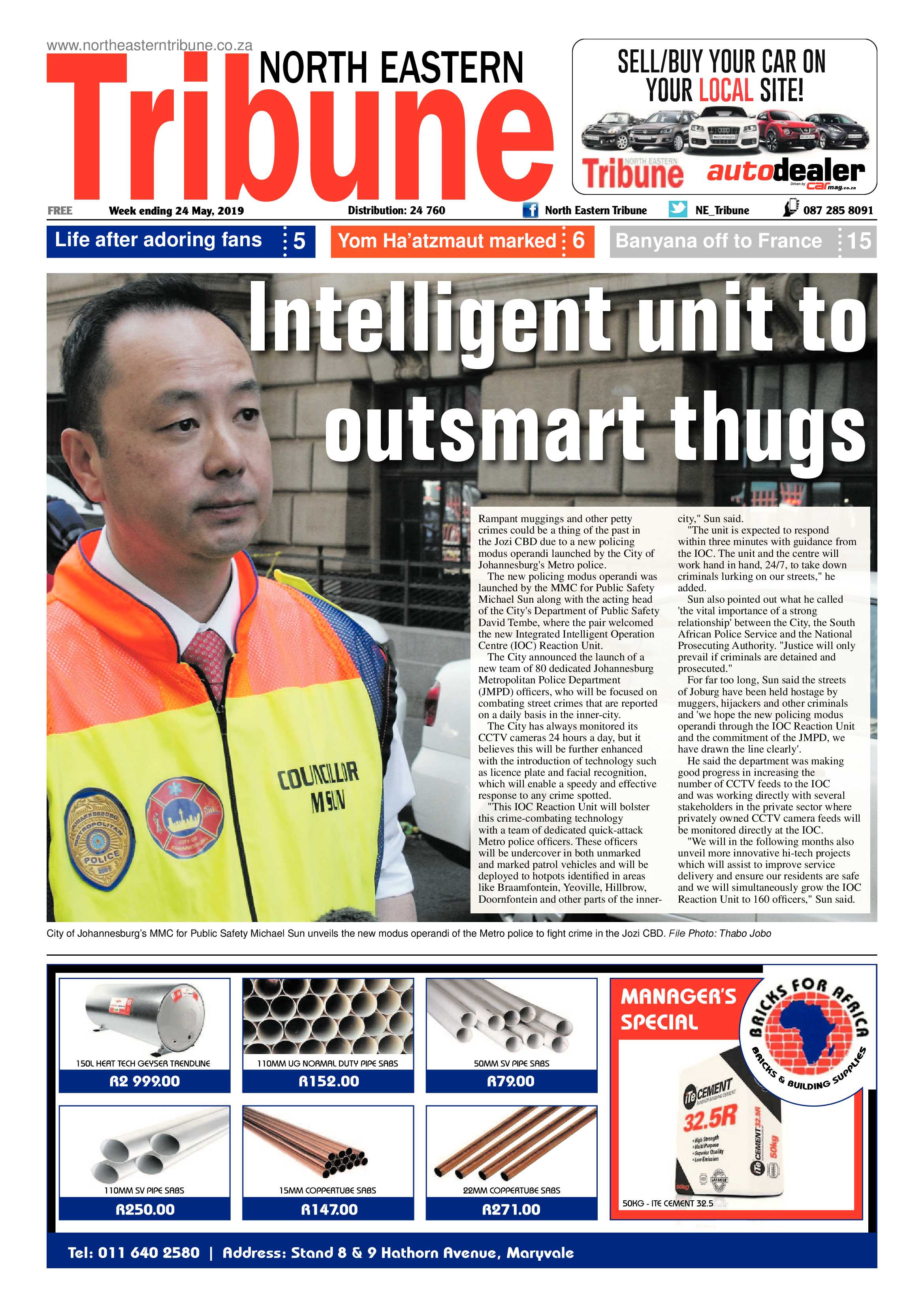 North Eastern Tribune 24 May, 2019 page 1