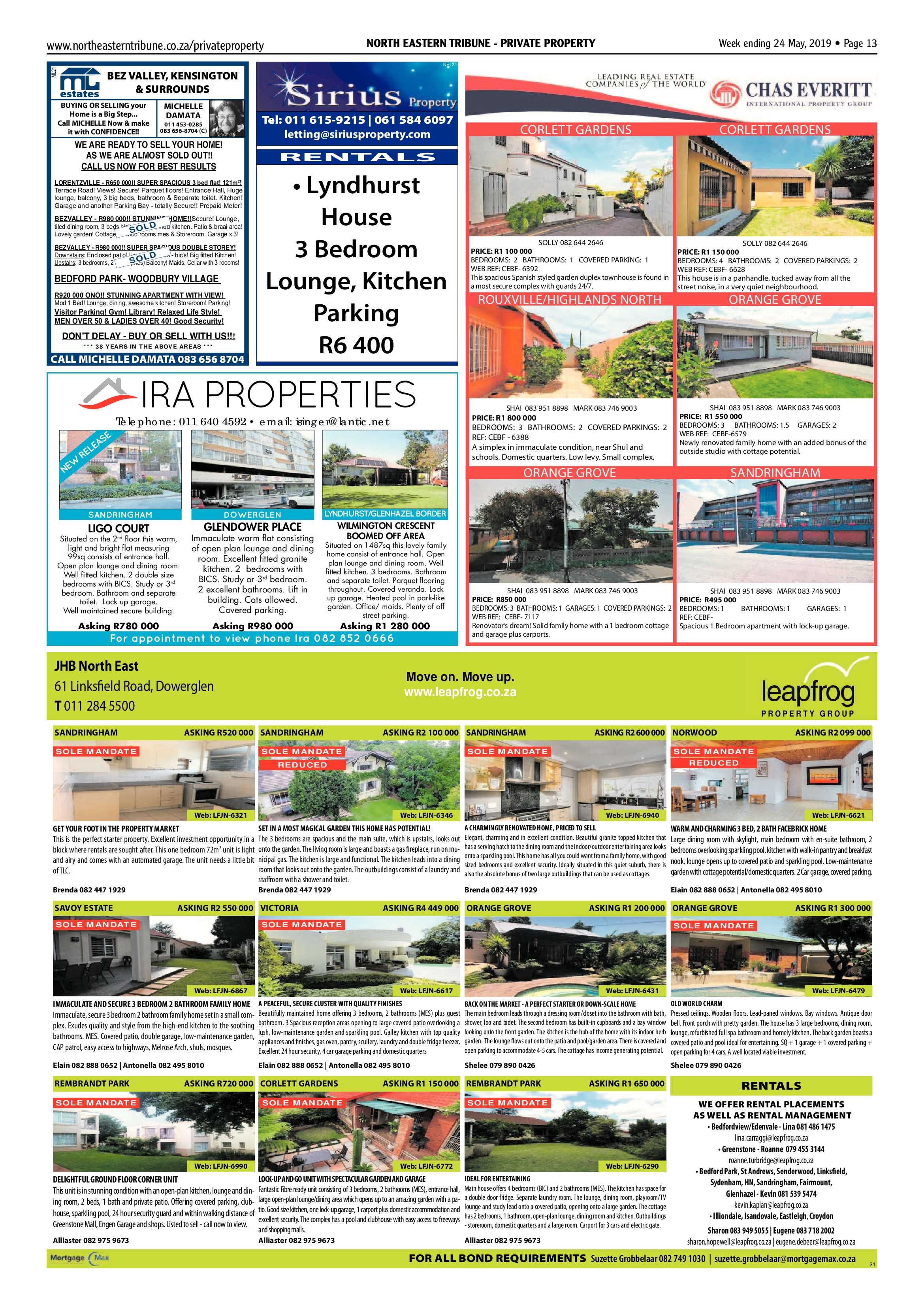 North Eastern Tribune 24 May, 2019 page 13