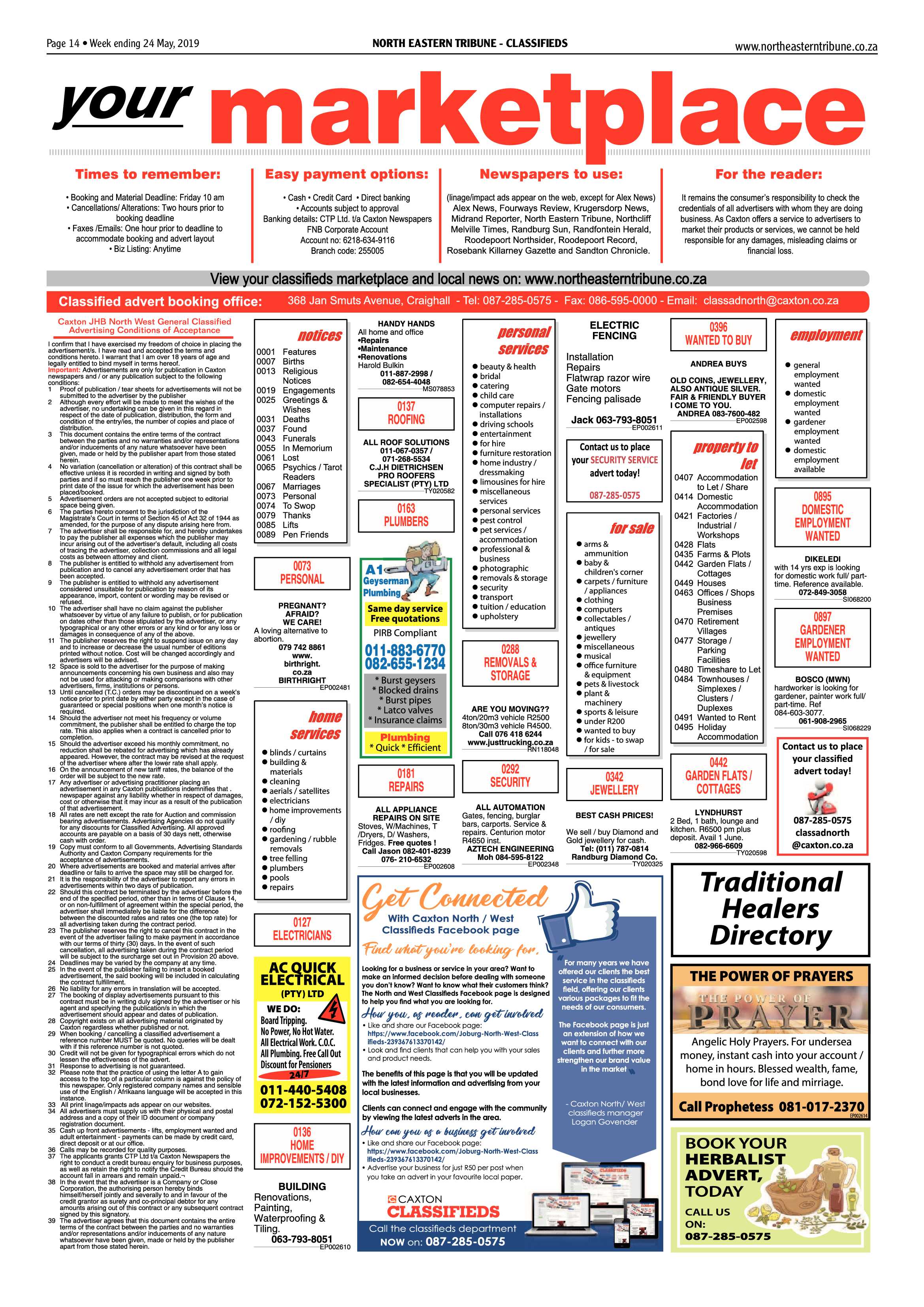 North Eastern Tribune 24 May, 2019 page 14