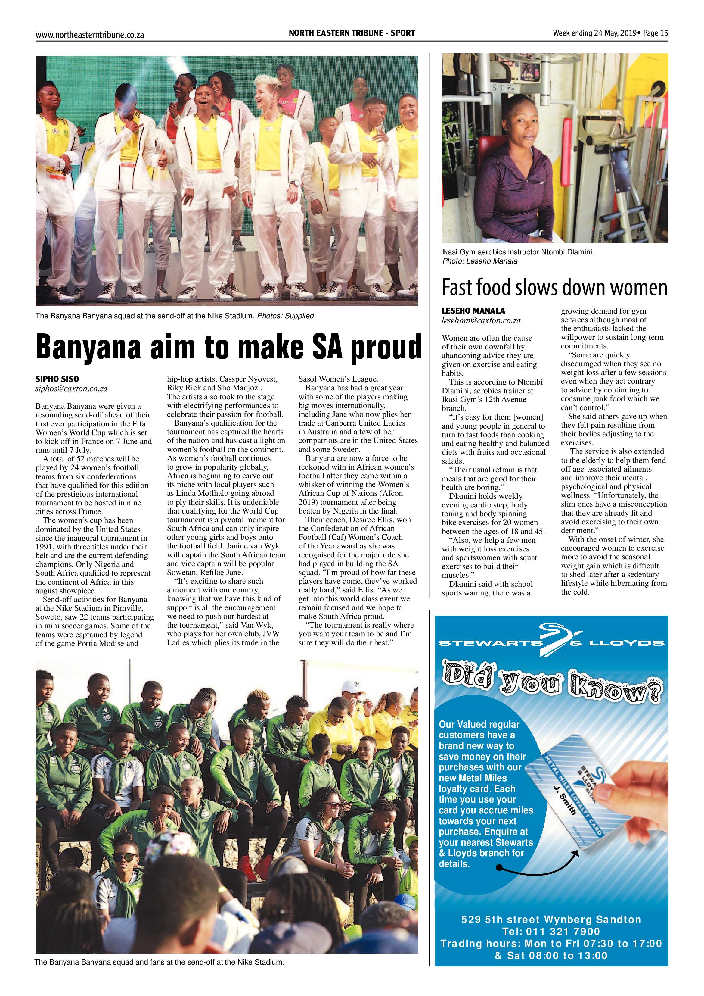 North Eastern Tribune 24 May, 2019 page 15