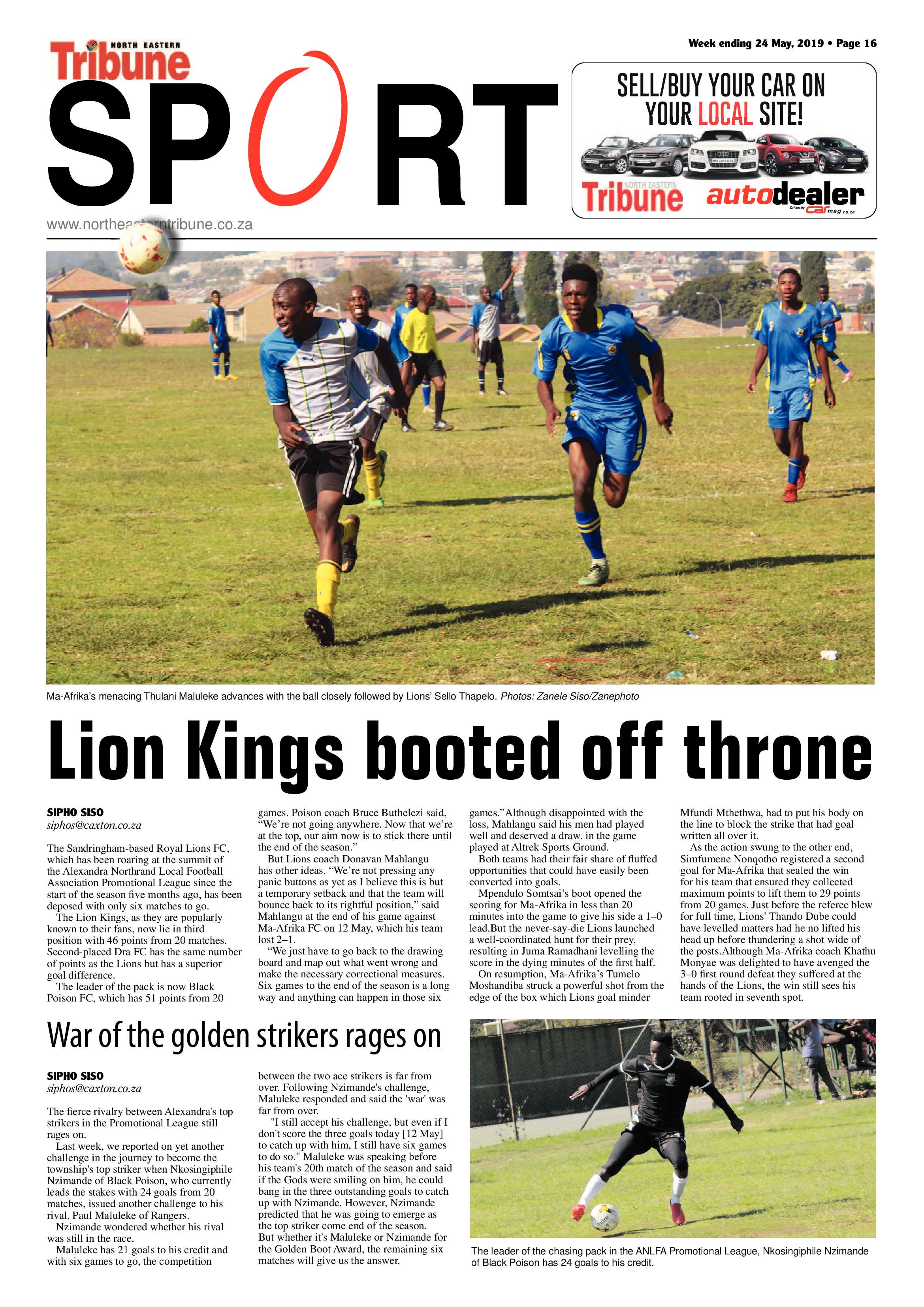 North Eastern Tribune 24 May, 2019 page 16