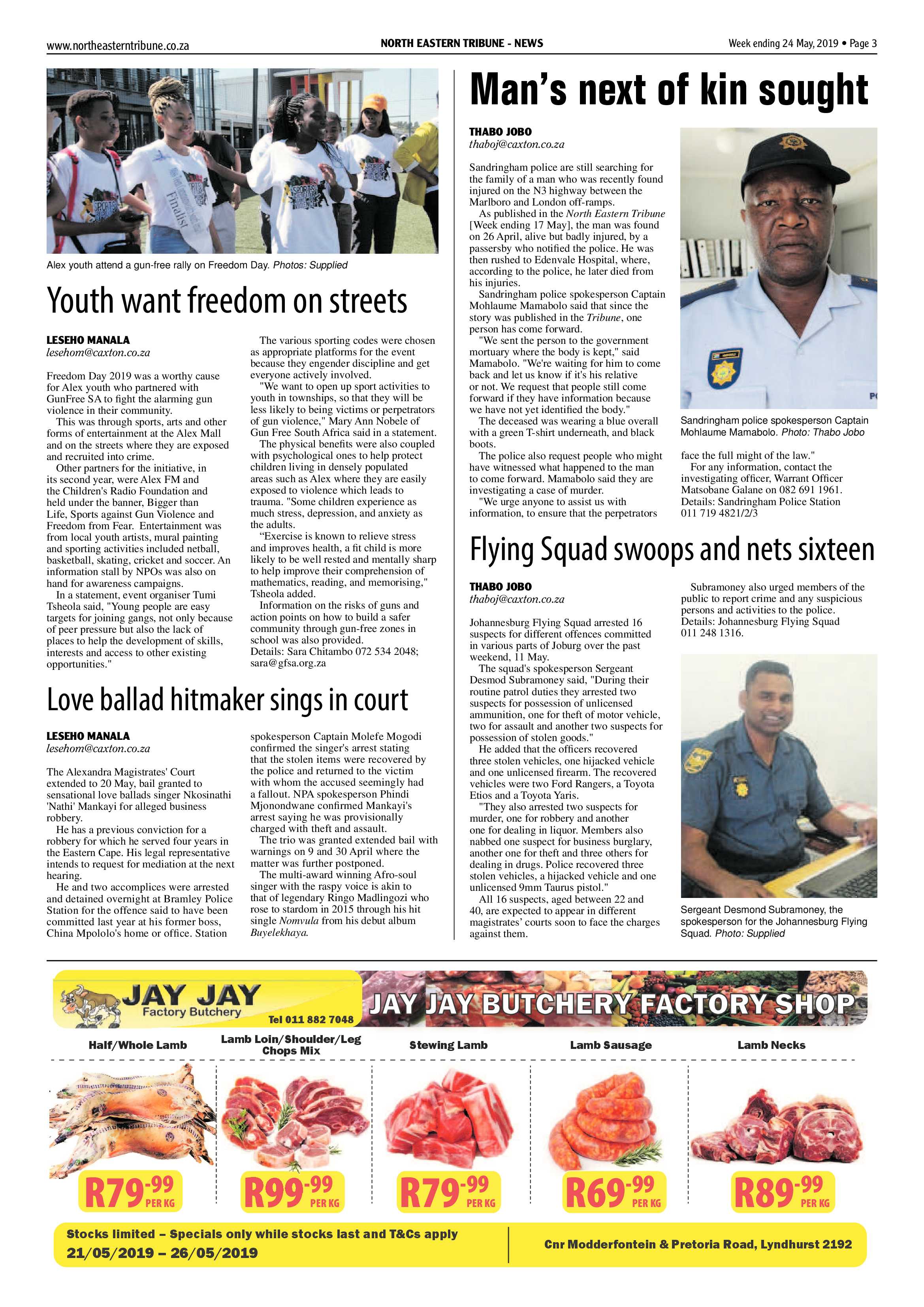 North Eastern Tribune 24 May, 2019 page 3