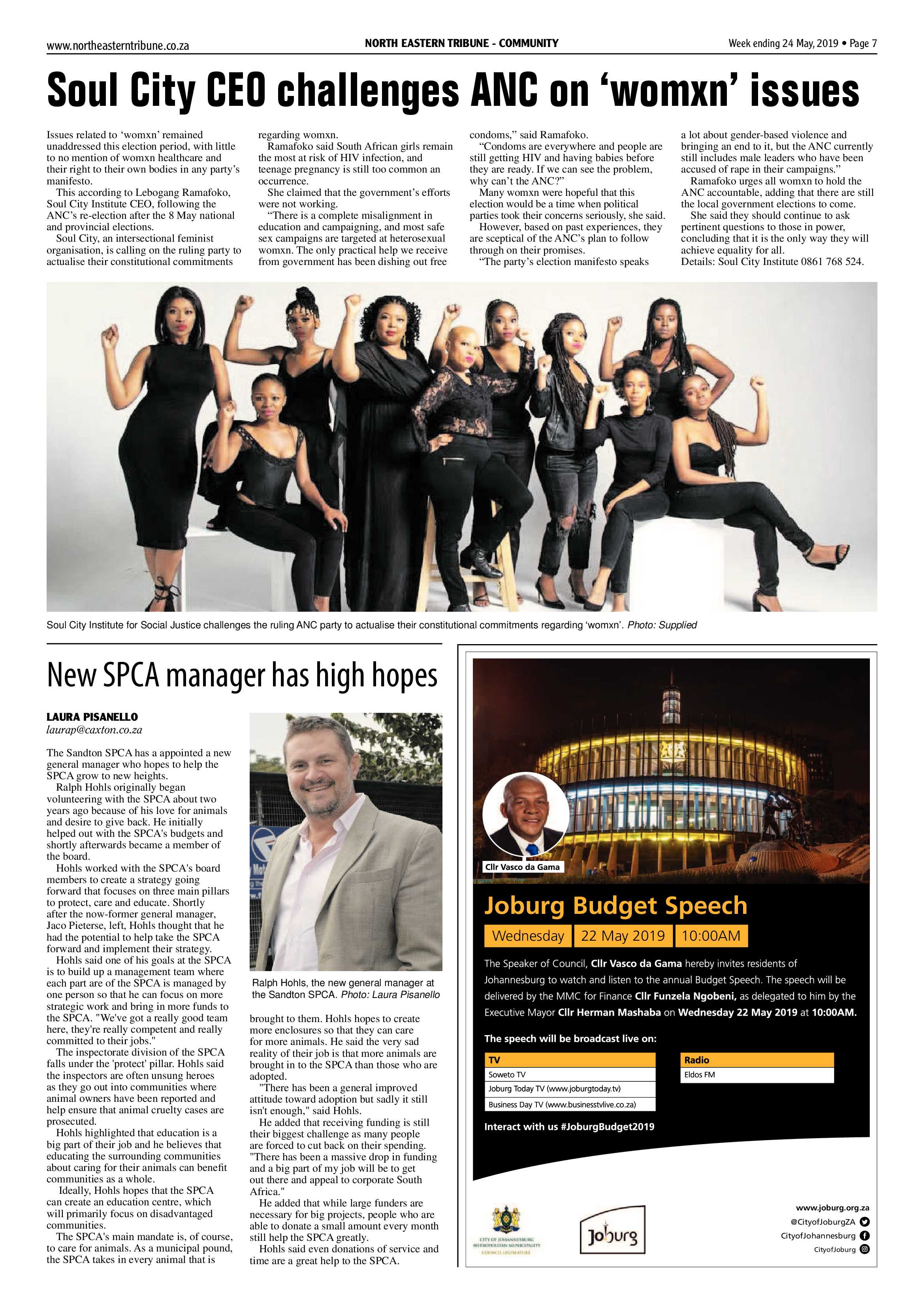 North Eastern Tribune 24 May, 2019 page 7