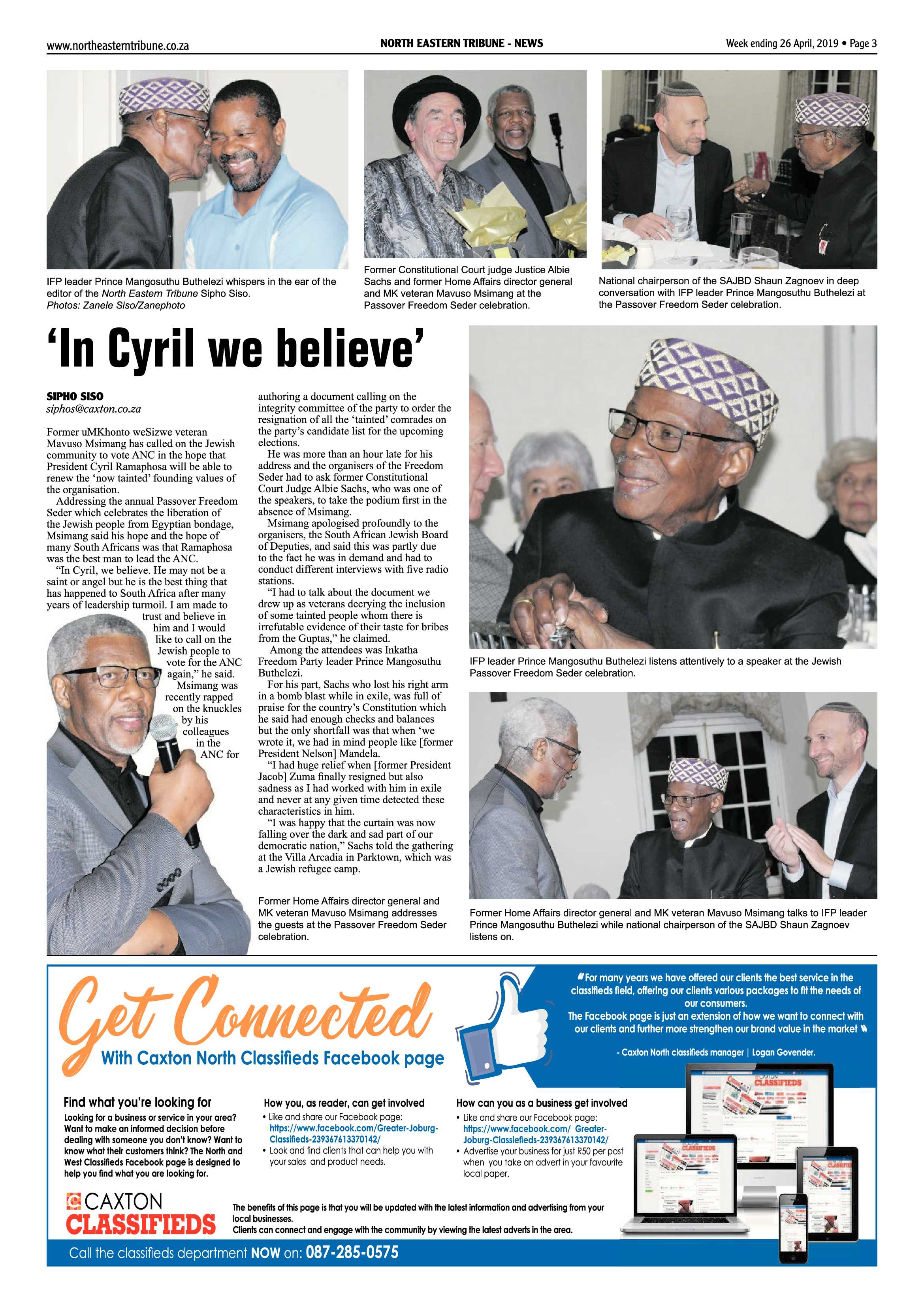 North Eastern Tribune 26 April, 2019 page 3
