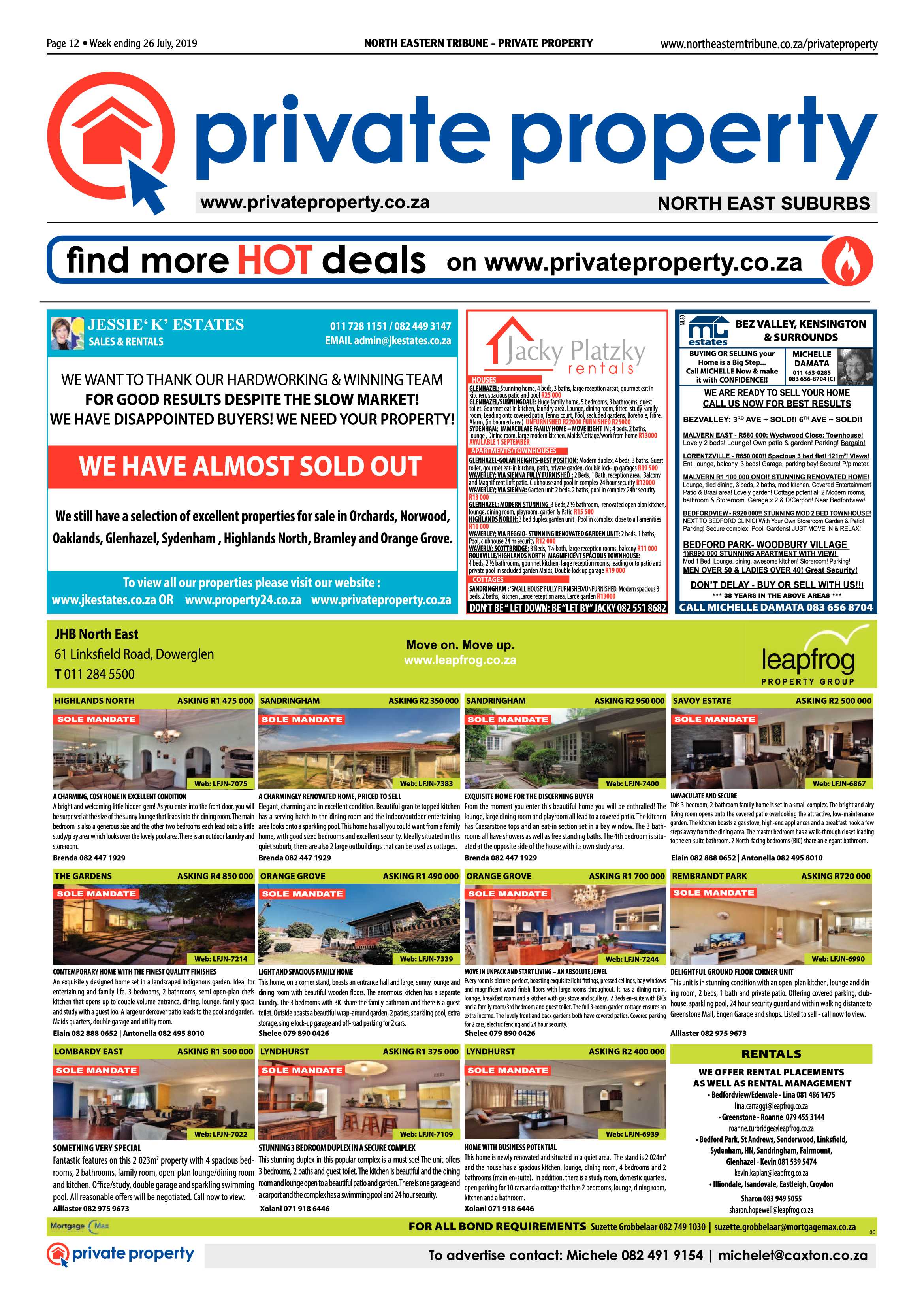 North Eastern Tribune 26 July, 2019 page 12
