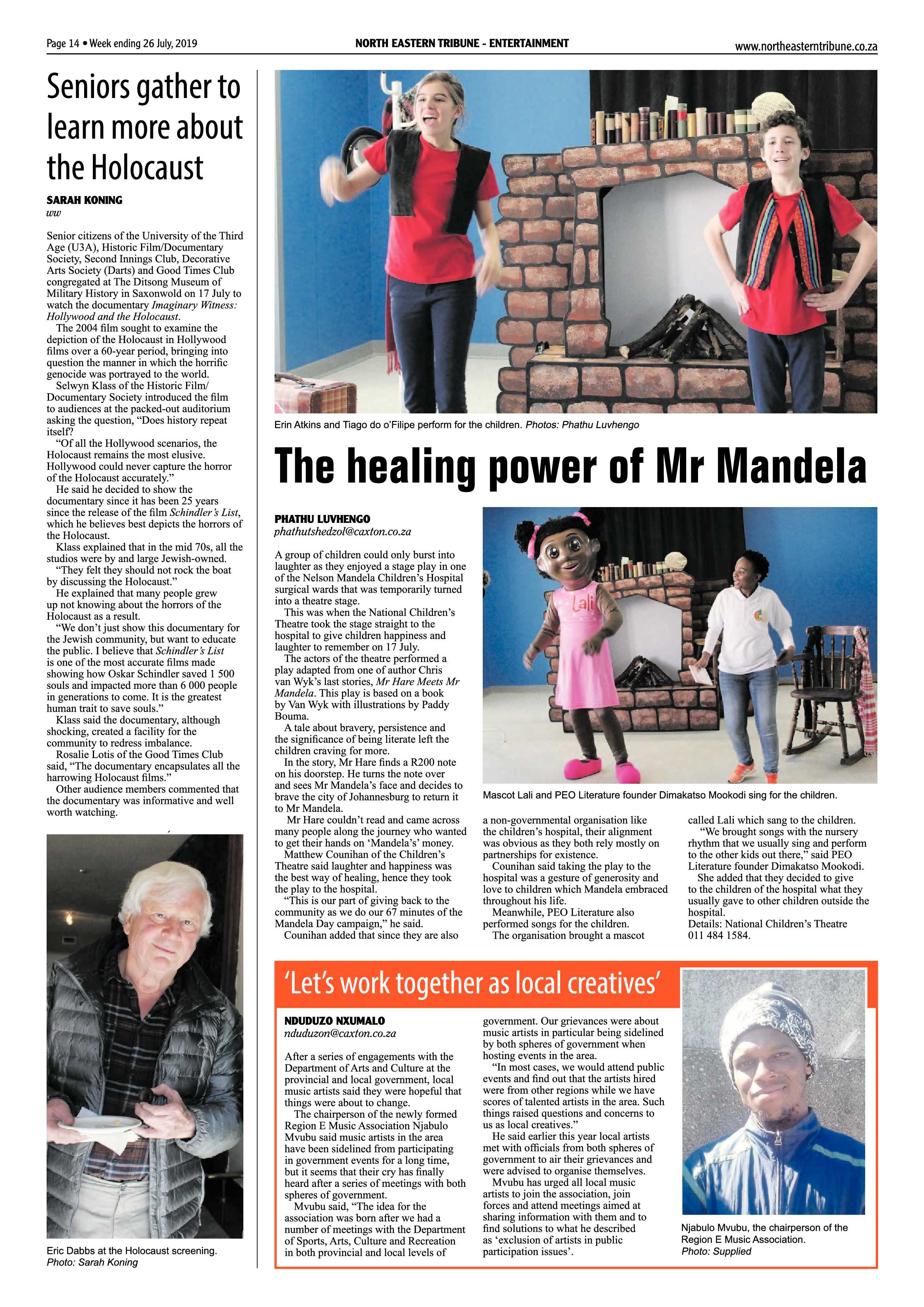 North Eastern Tribune 26 July, 2019 page 14