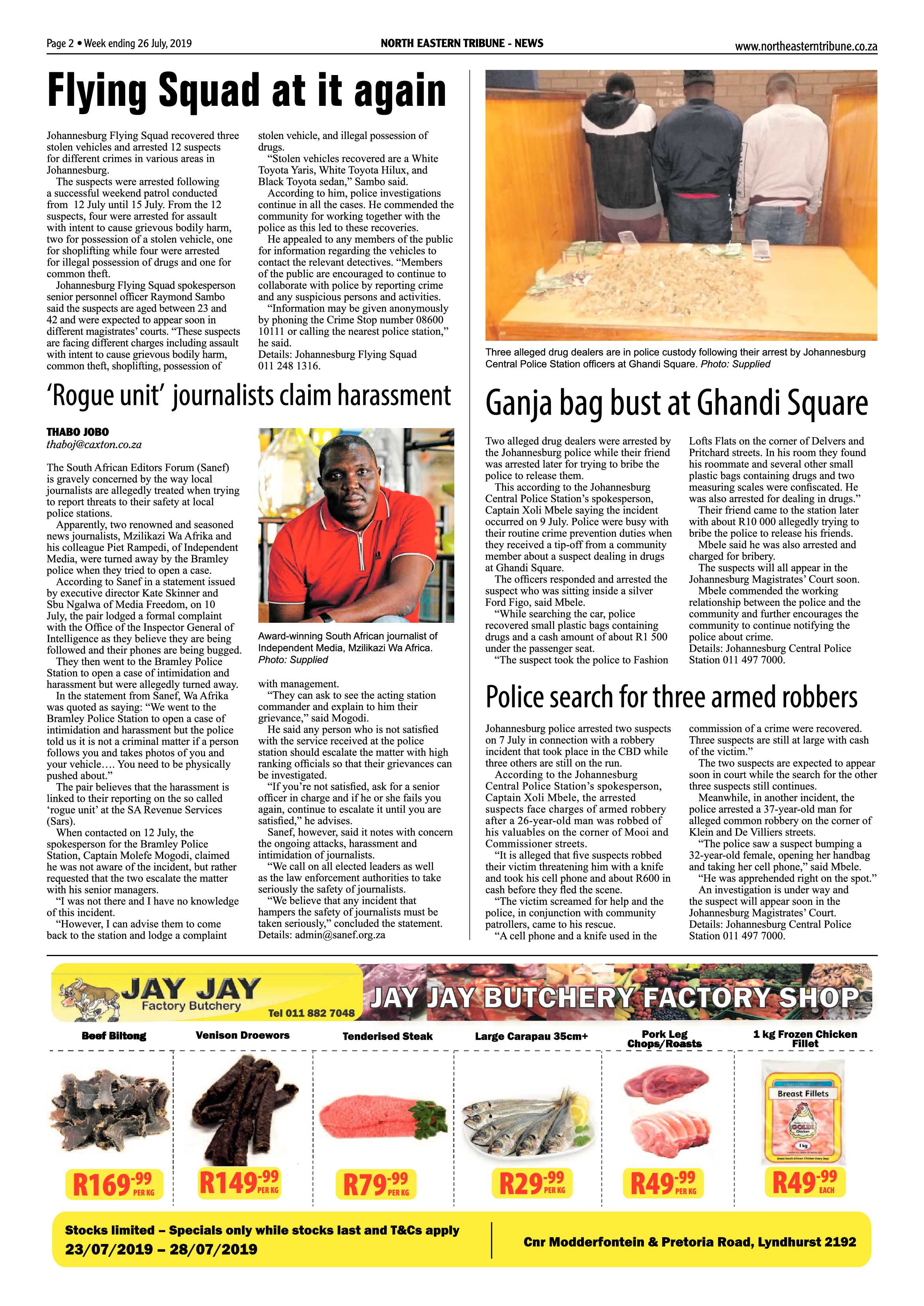 North Eastern Tribune 26 July, 2019 page 2
