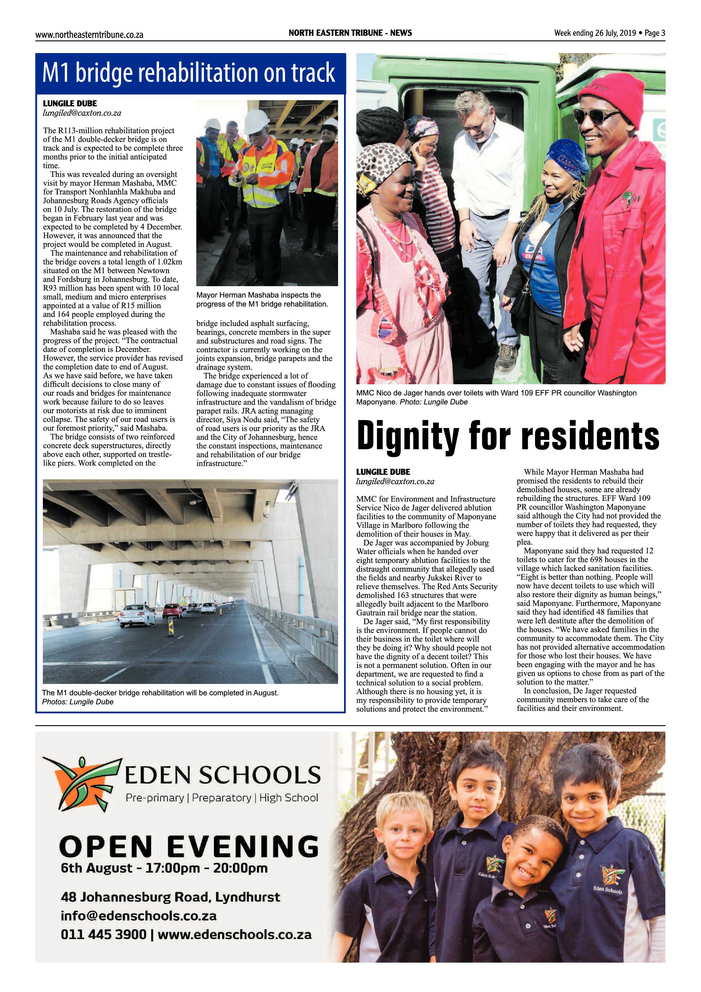 North Eastern Tribune 26 July, 2019 page 3