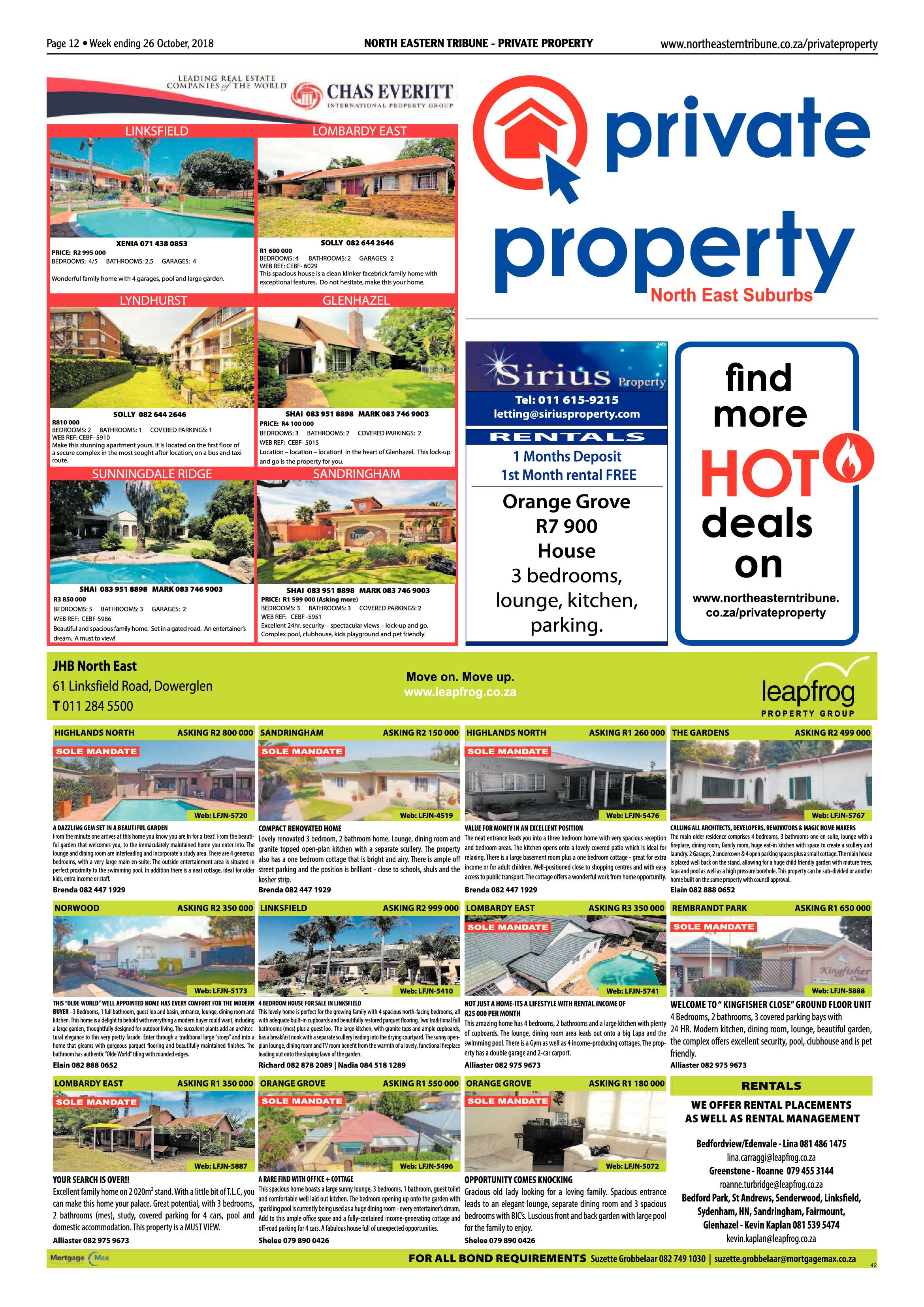 North Eastern Tribune 26 October, 2018 page 12