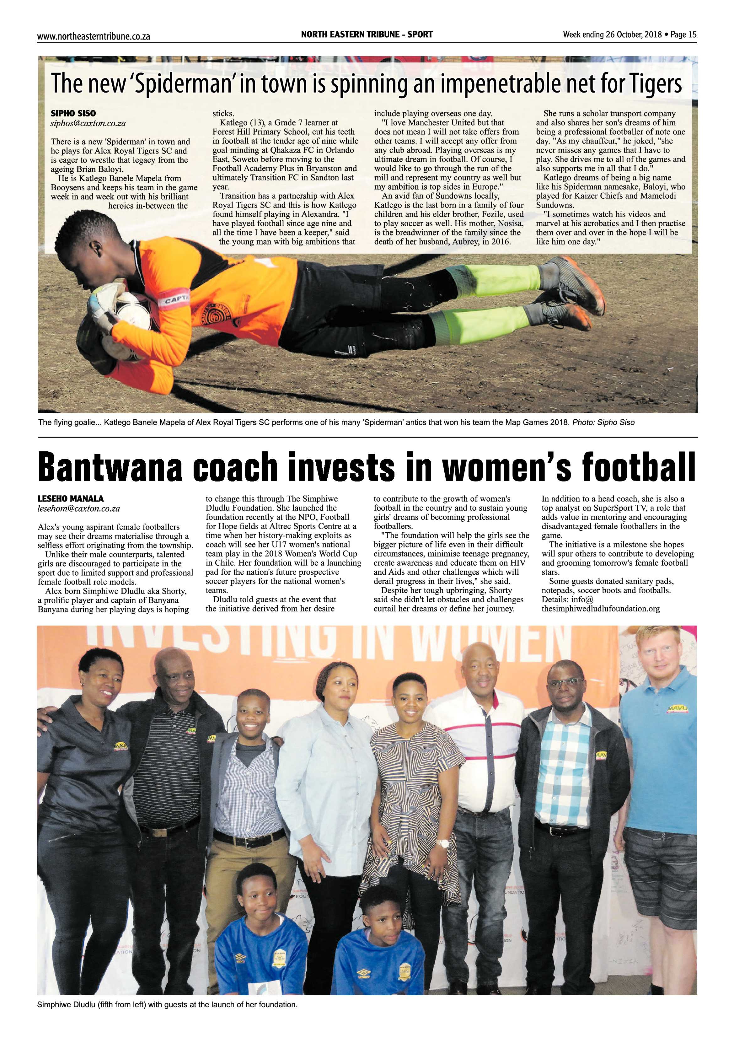 North Eastern Tribune 26 October, 2018 page 15