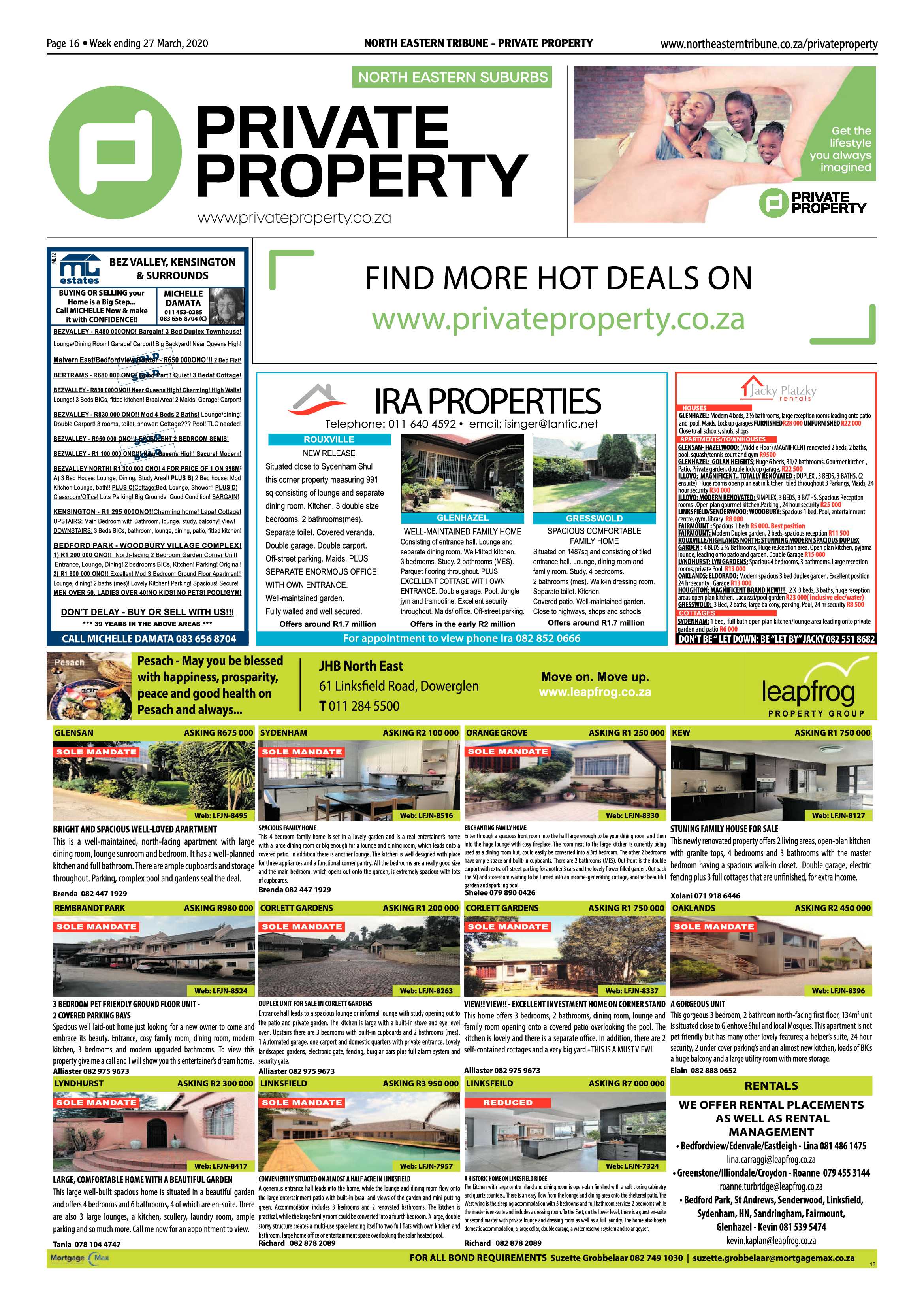 North Eastern Tribune 27 March 2020 page 16