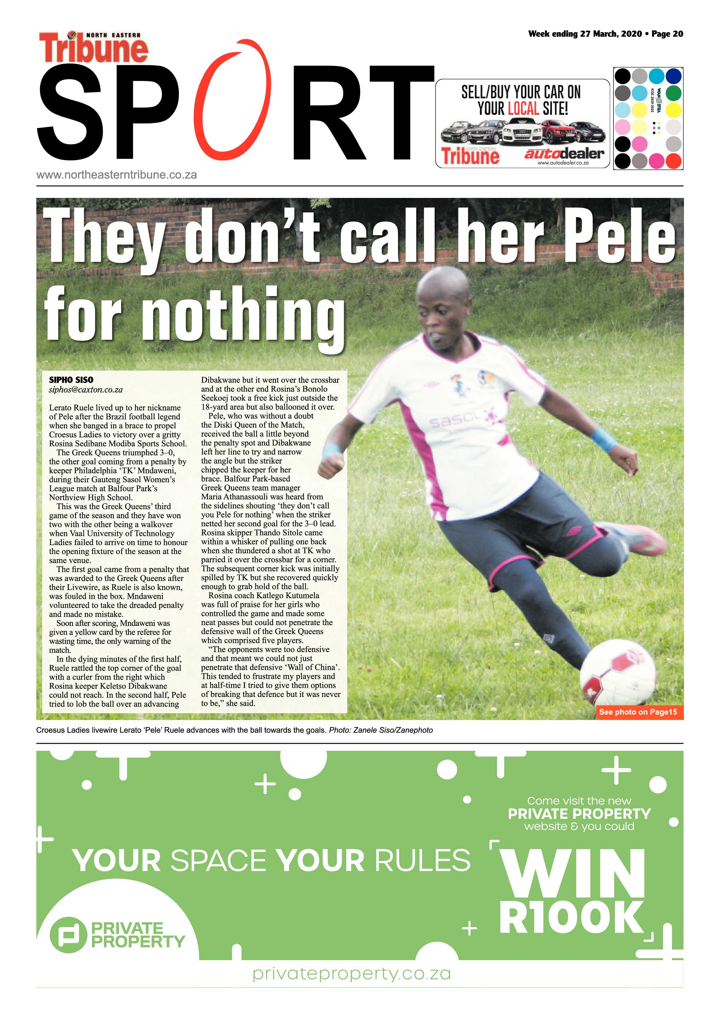 North Eastern Tribune 27 March 2020 page 20