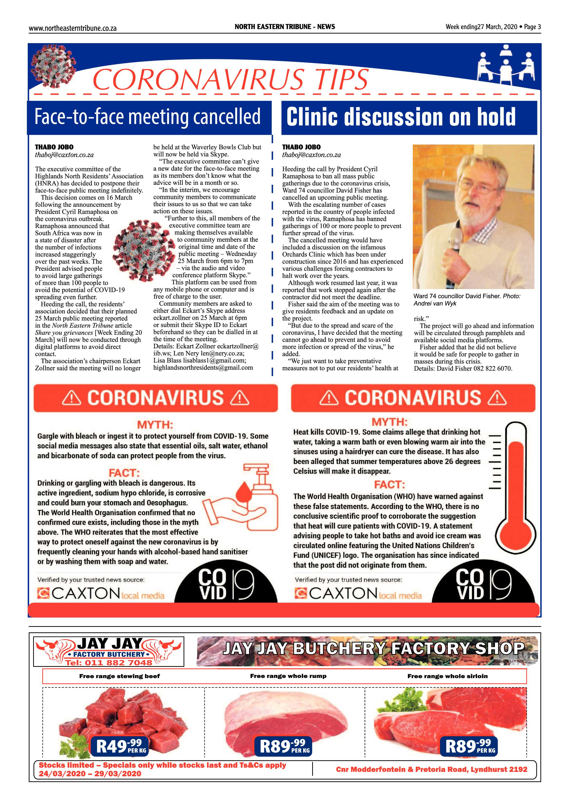 North Eastern Tribune 27 March 2020 page 3