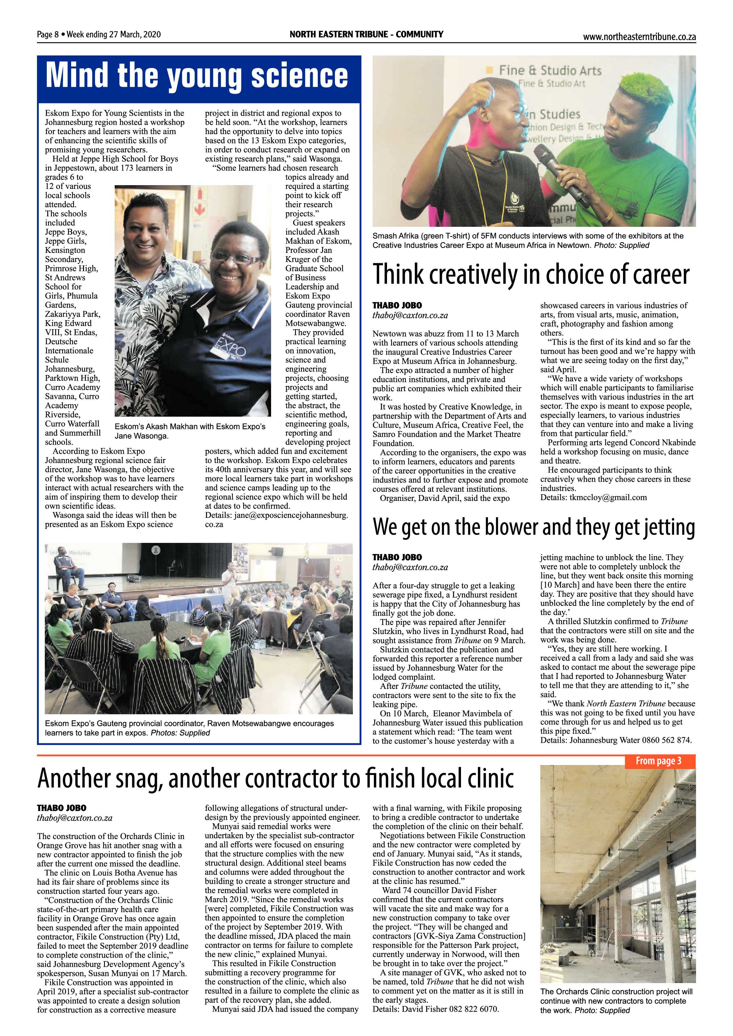 North Eastern Tribune 27 March 2020 page 8