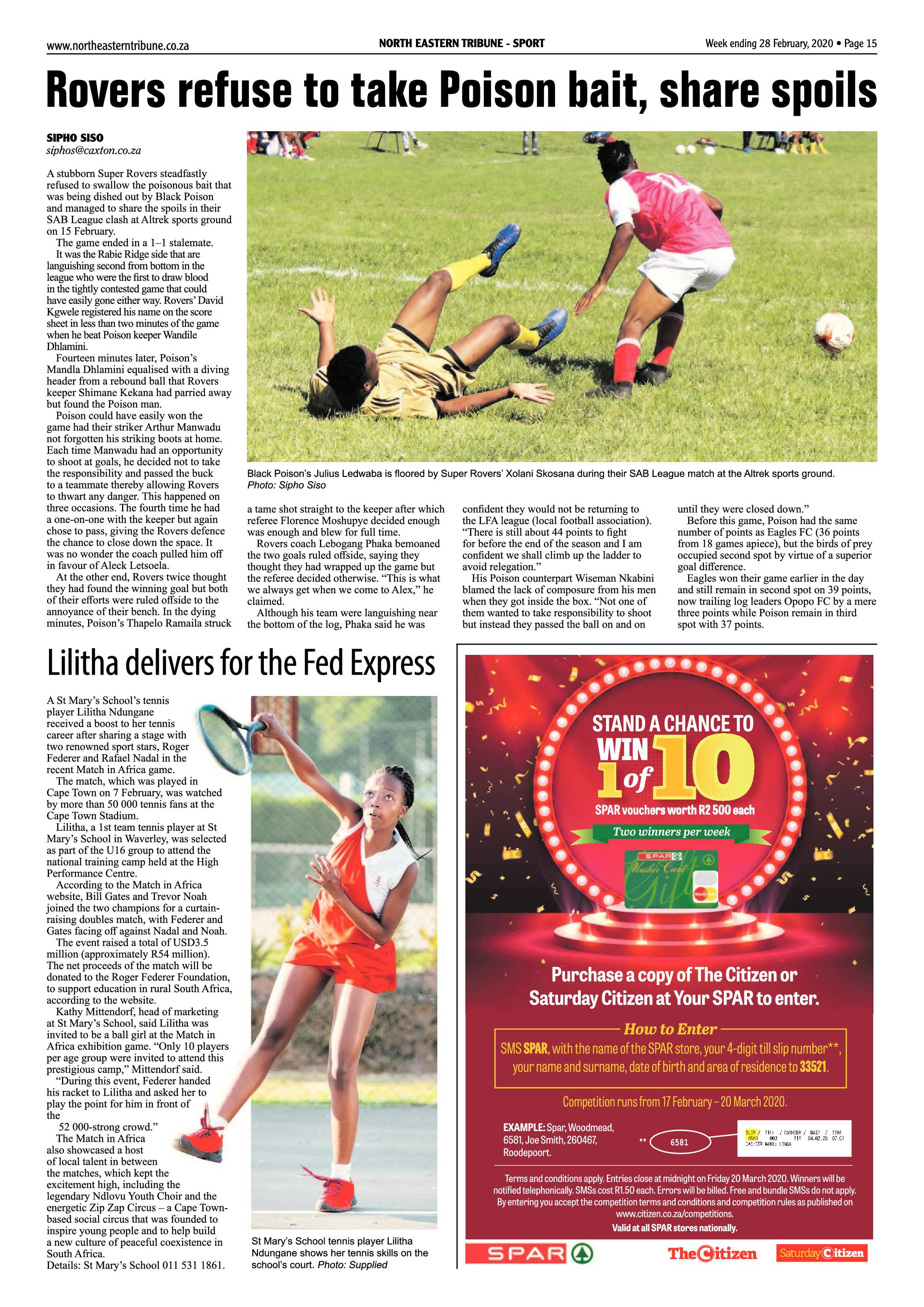 North Eastern Tribune 28 February 2020 page 15