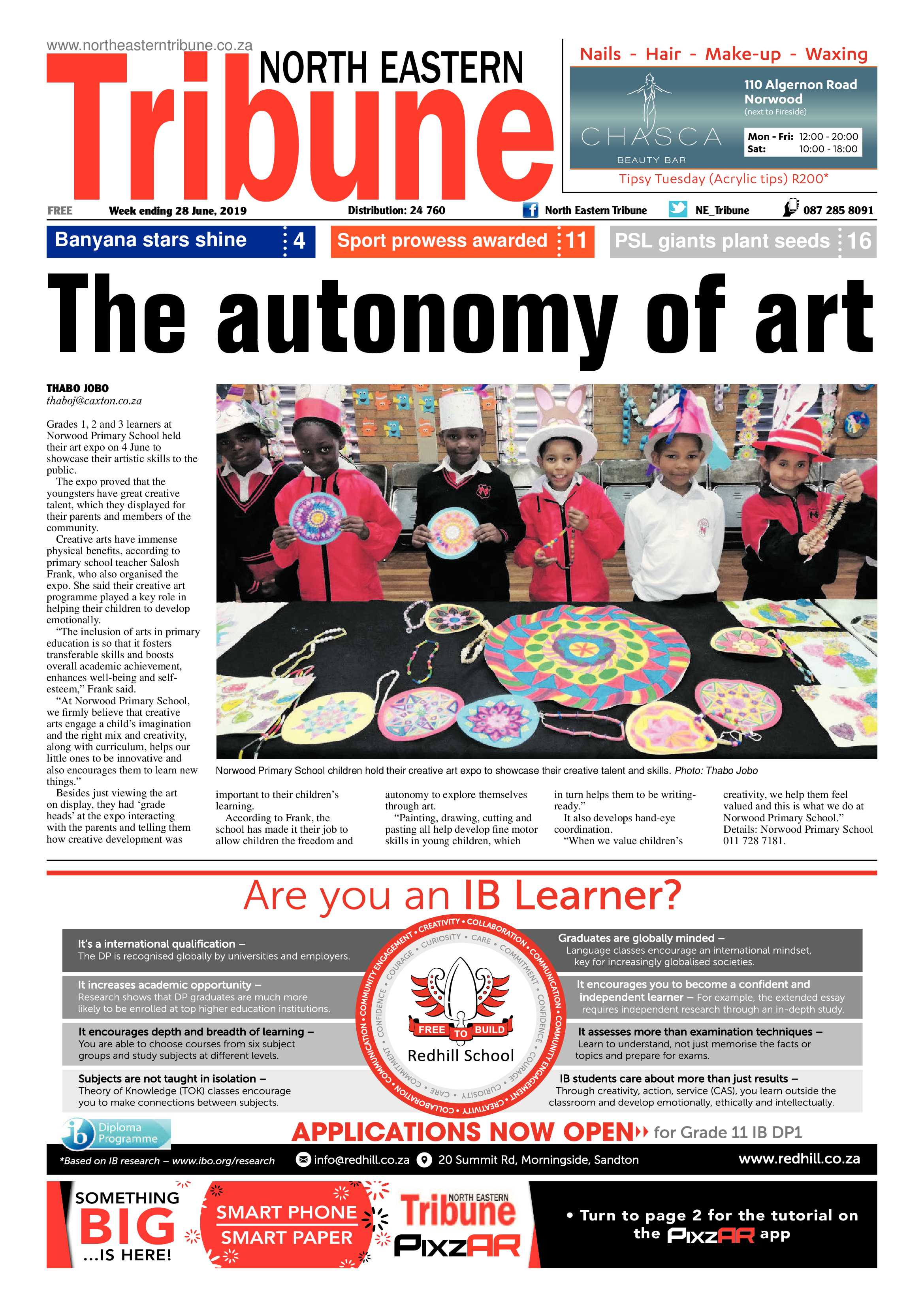 North Eastern Tribune 28 June, 2019 page 1