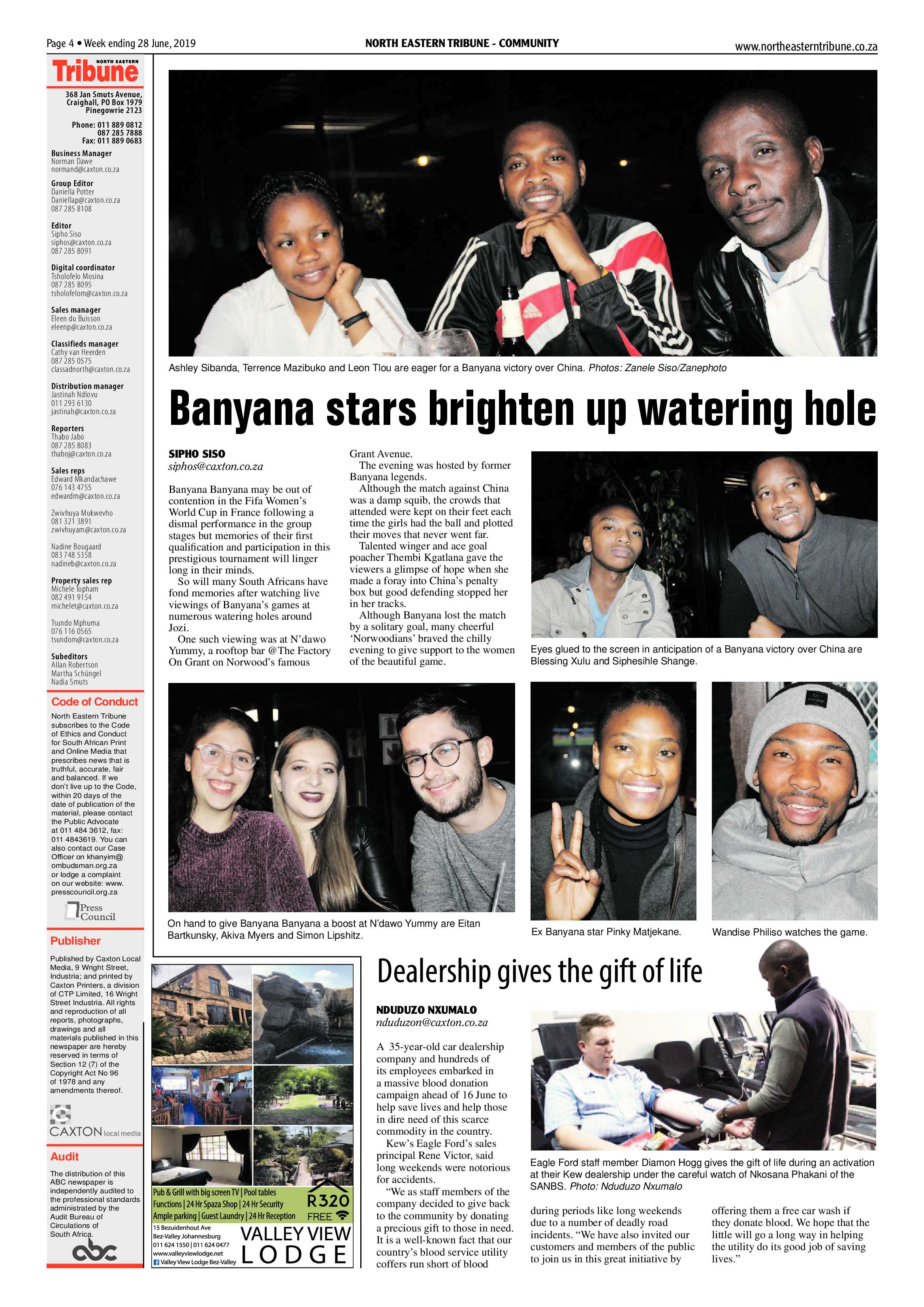 North Eastern Tribune 28 June, 2019 page 4