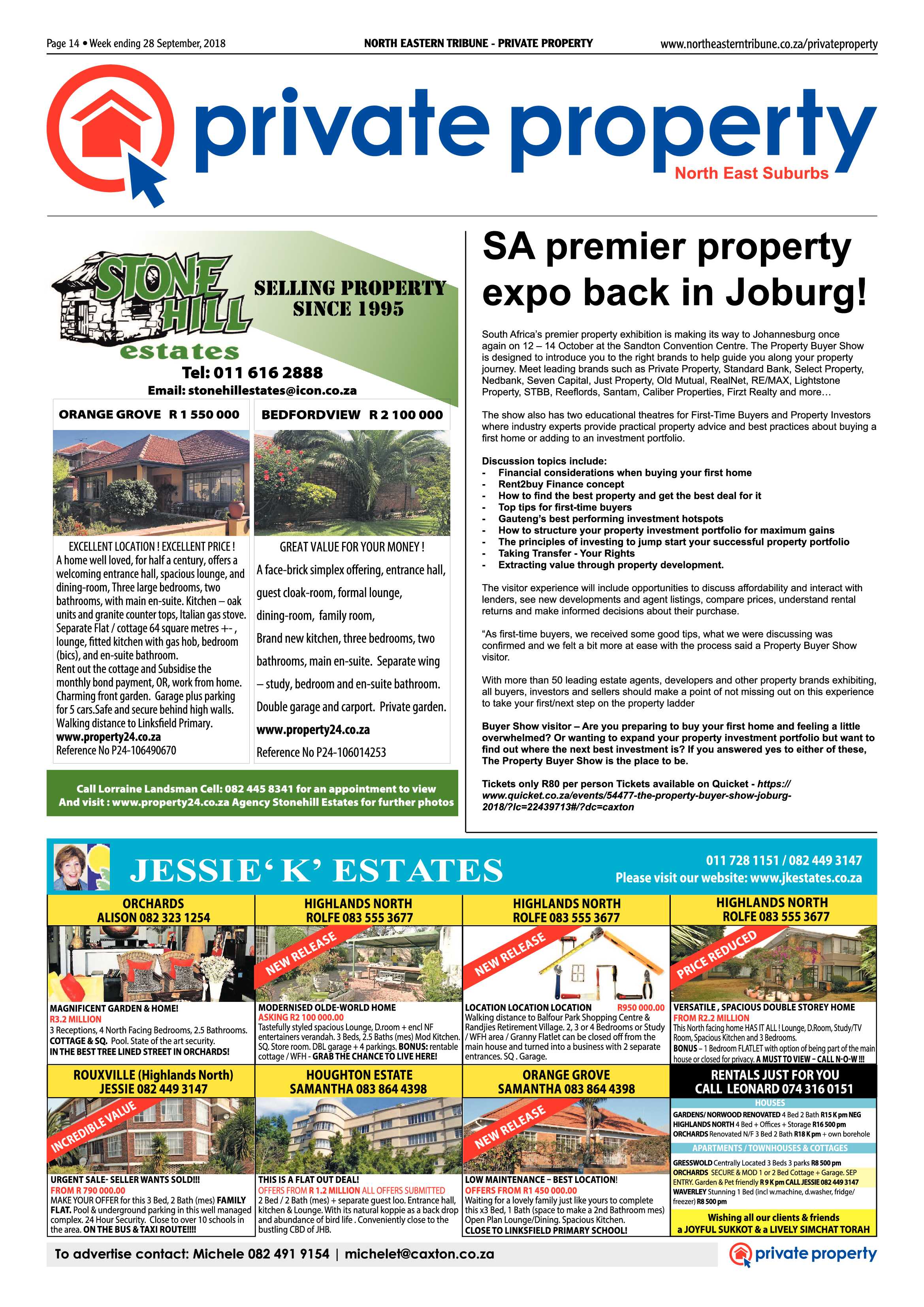 North Eastern Tribune 28 September, 2018 page 14