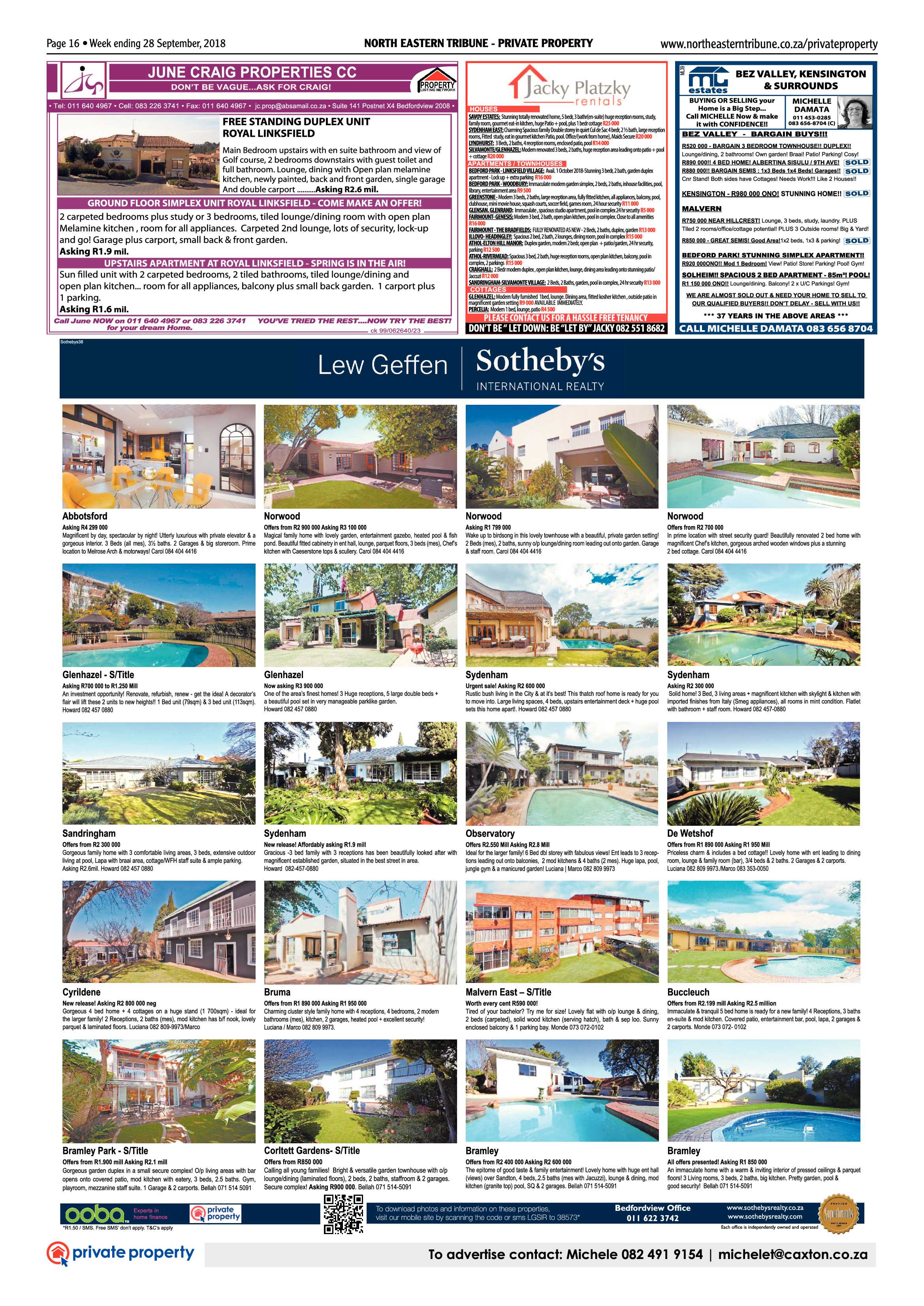 North Eastern Tribune 28 September, 2018 page 16