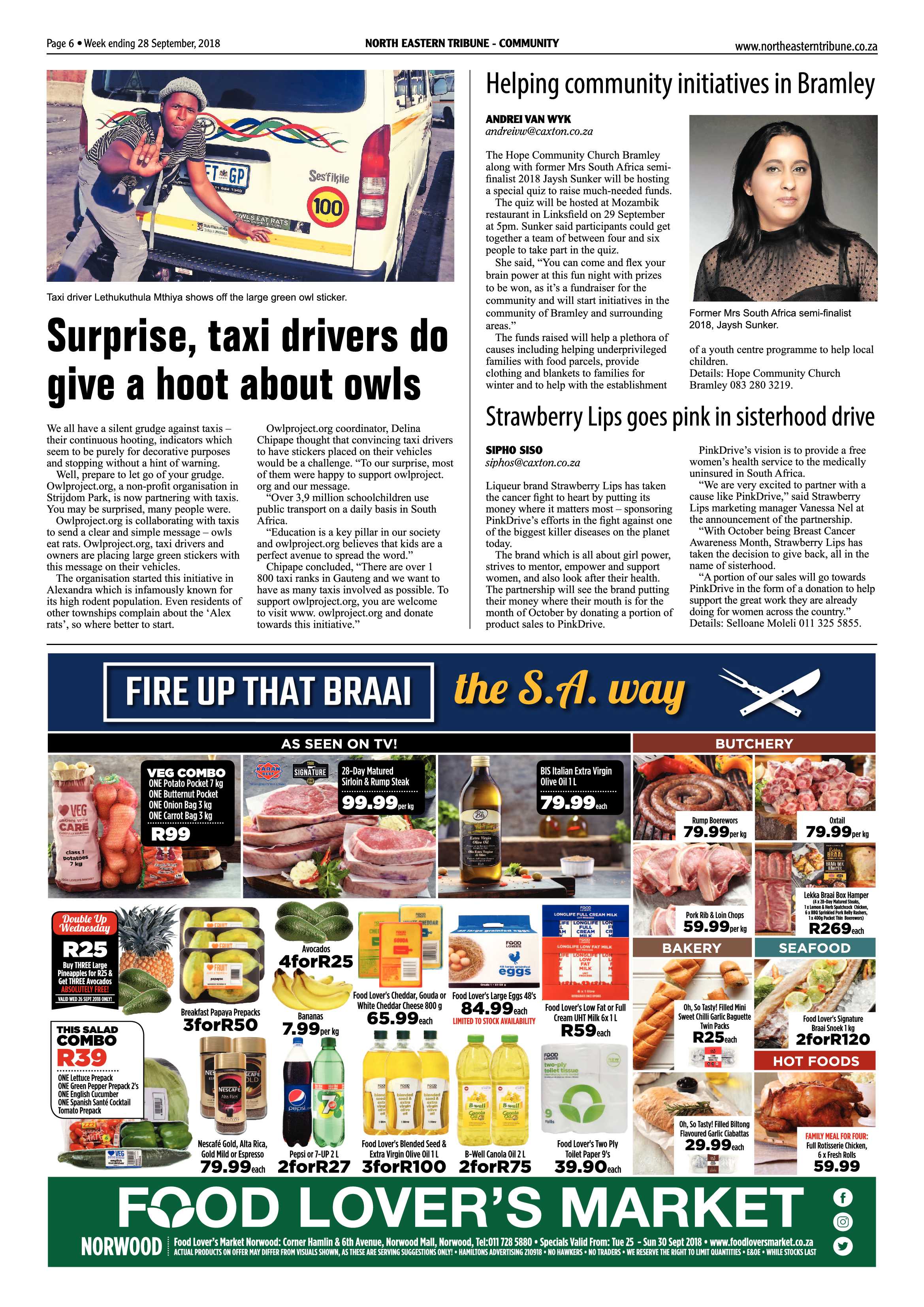 North Eastern Tribune 28 September, 2018 page 6
