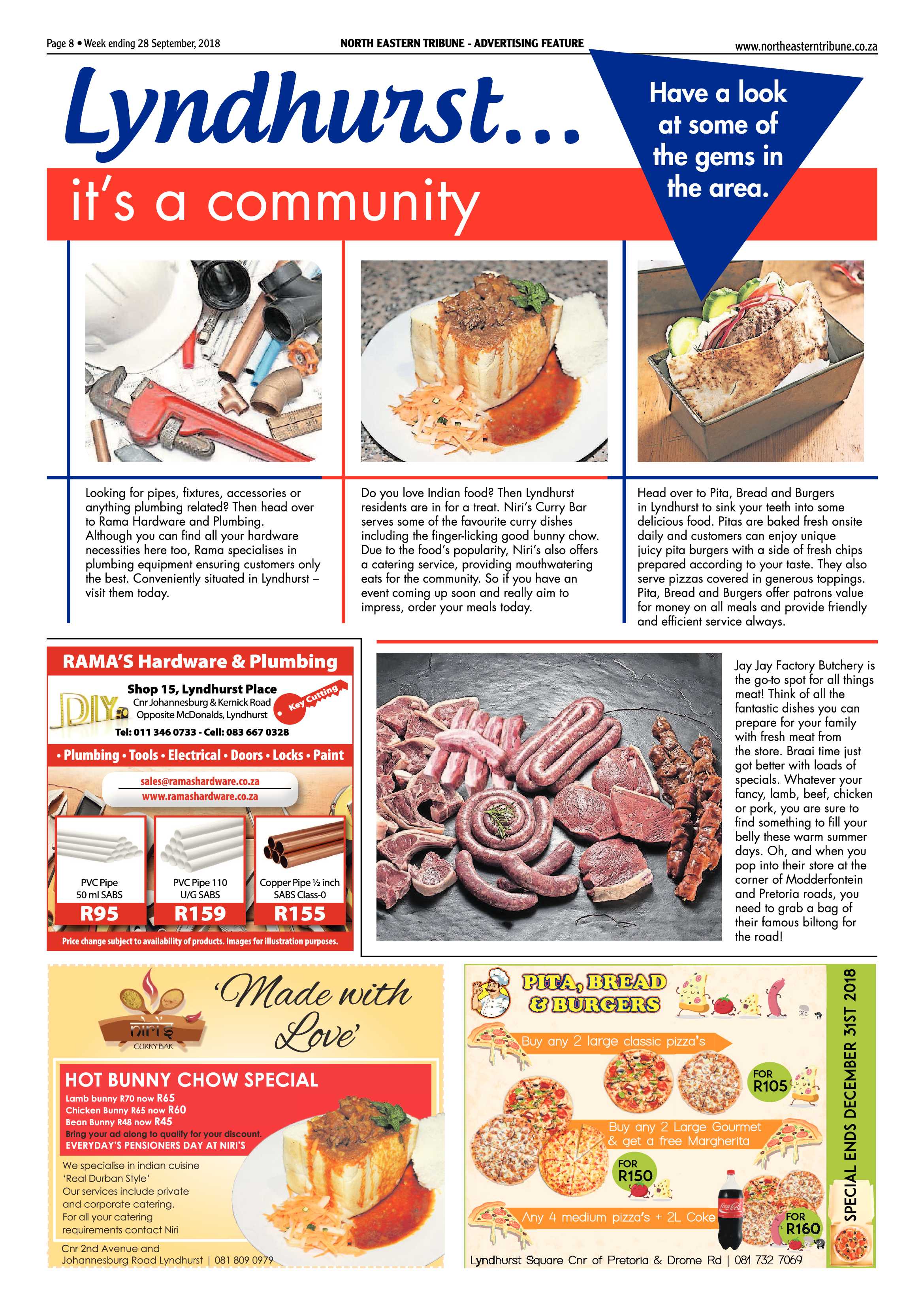 North Eastern Tribune 28 September, 2018 page 8