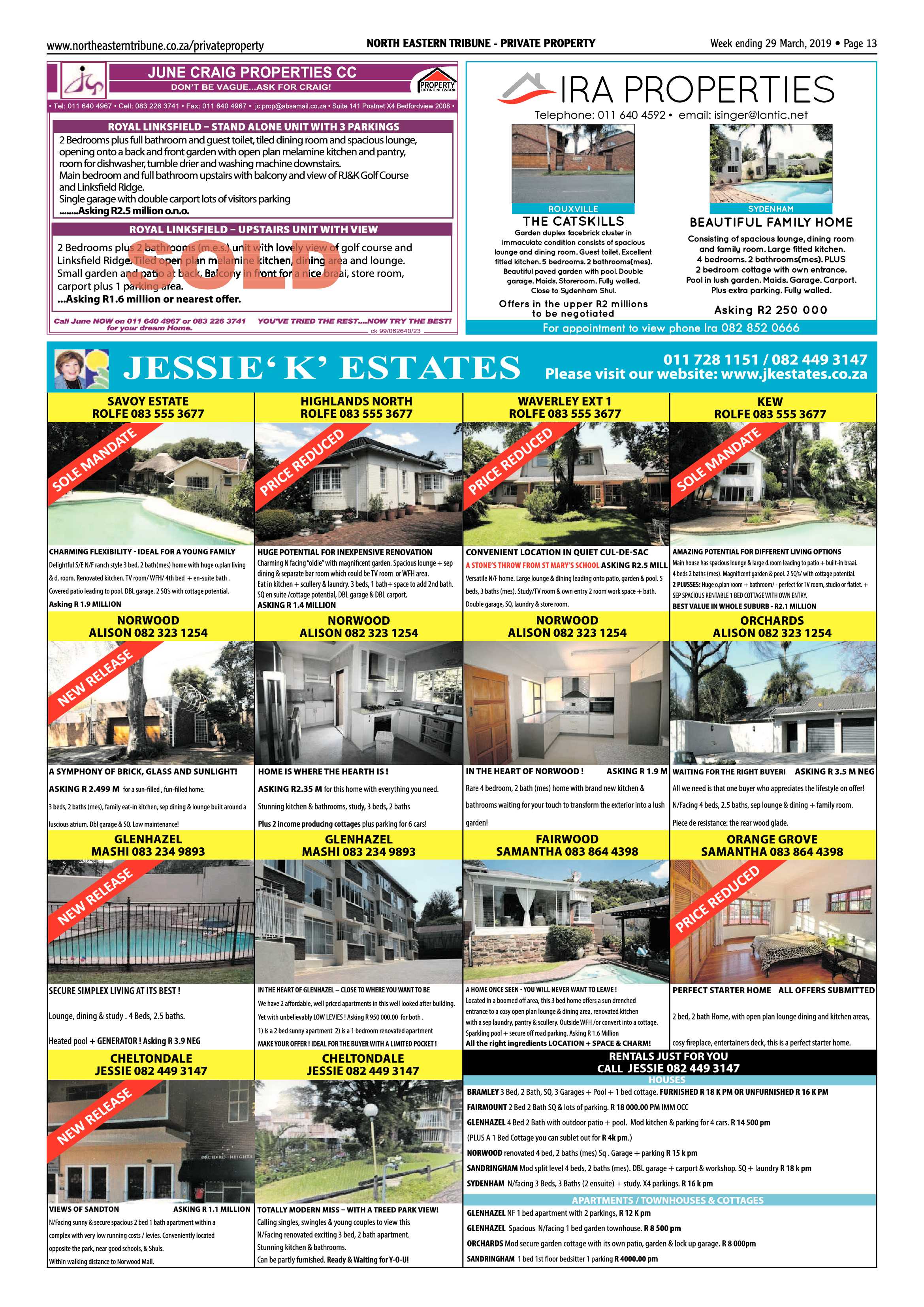 North Eastern Tribune 29 March, 2019 page 13