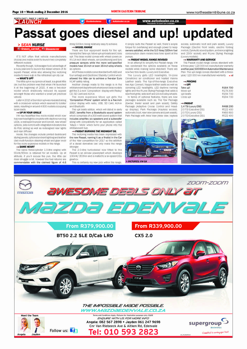 North Eastern Tribune 2 December 2016 page 10