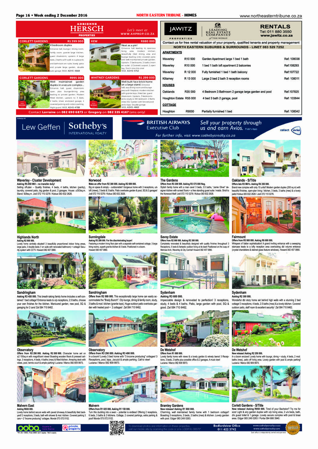 North Eastern Tribune 2 December 2016 page 16