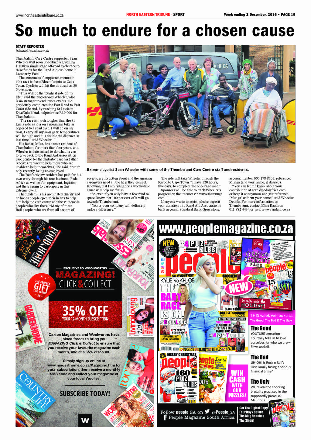 North Eastern Tribune 2 December 2016 page 19