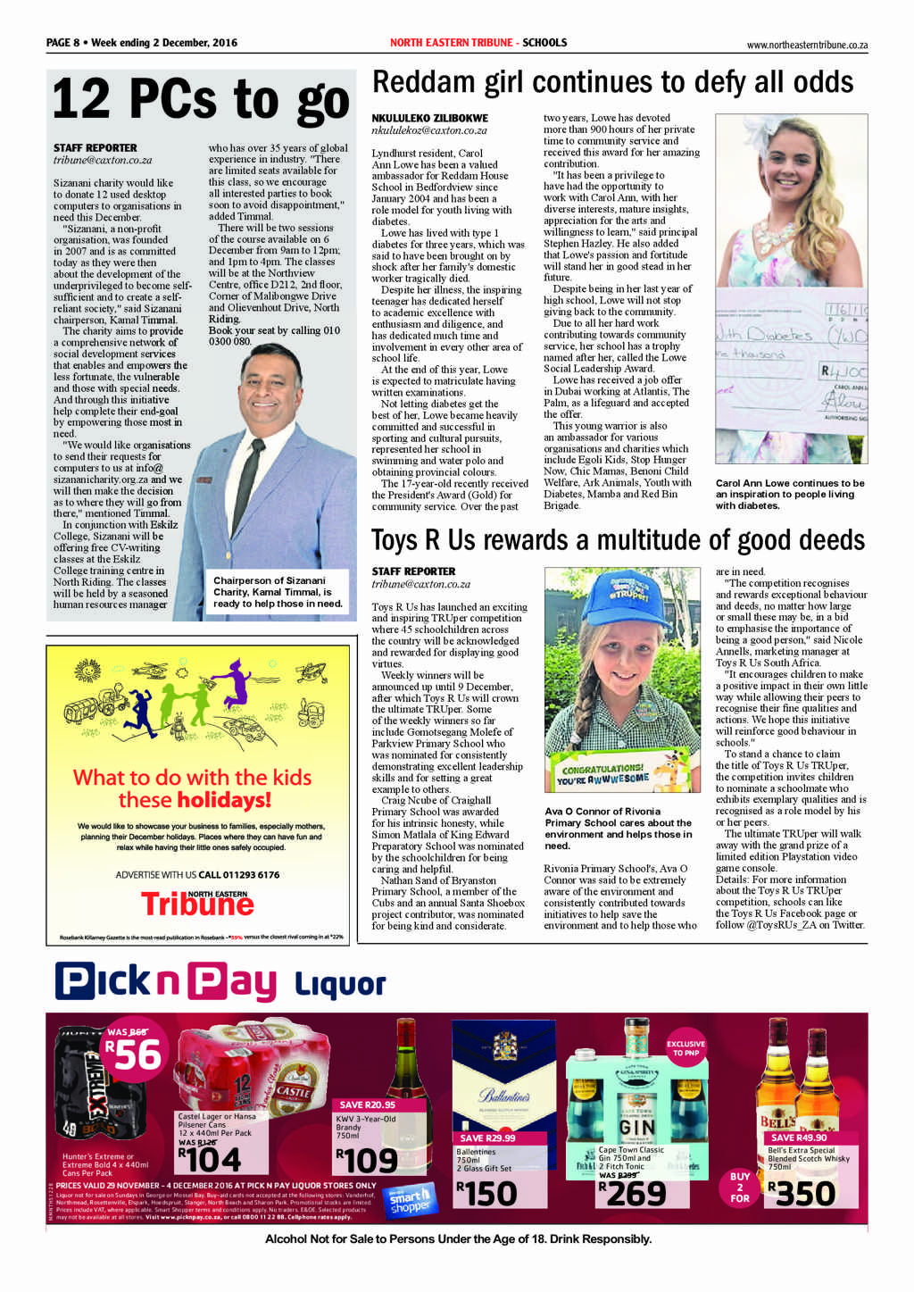 North Eastern Tribune 2 December 2016 page 8