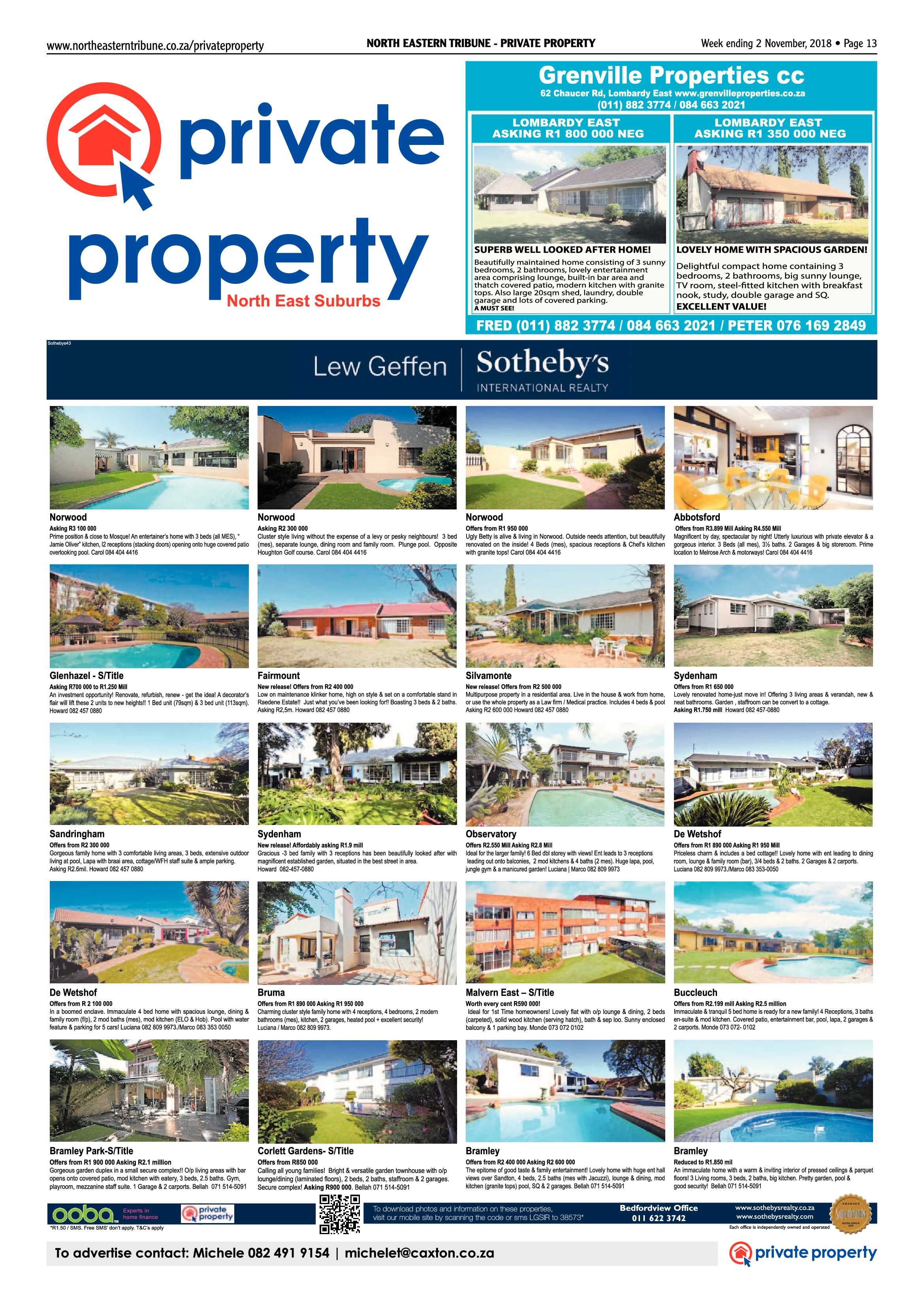 North Eastern Tribune 2 November, 2018 page 13