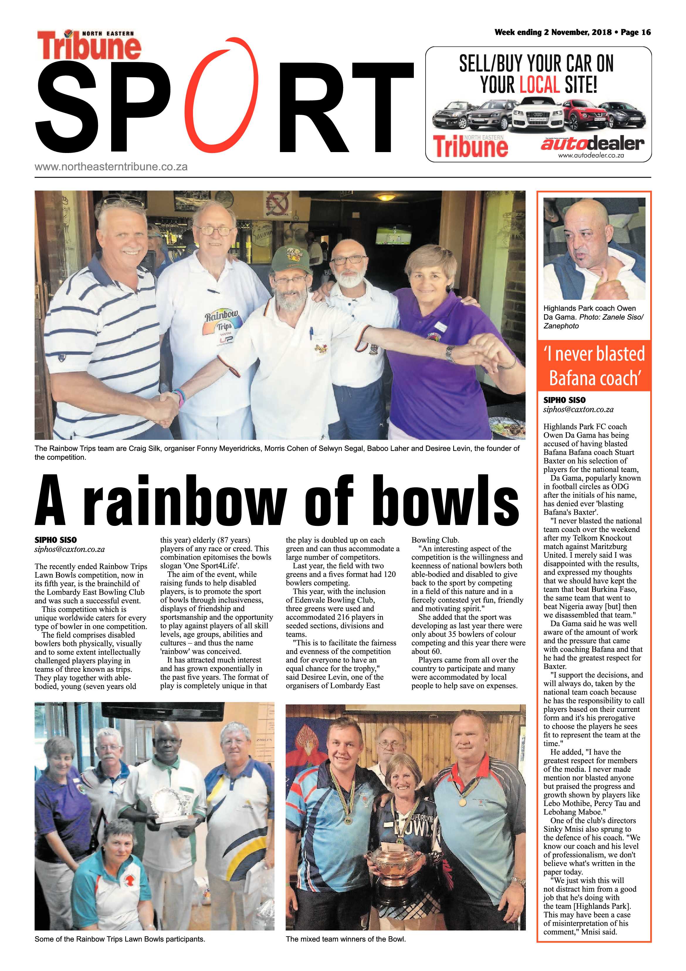 North Eastern Tribune 2 November, 2018 page 16