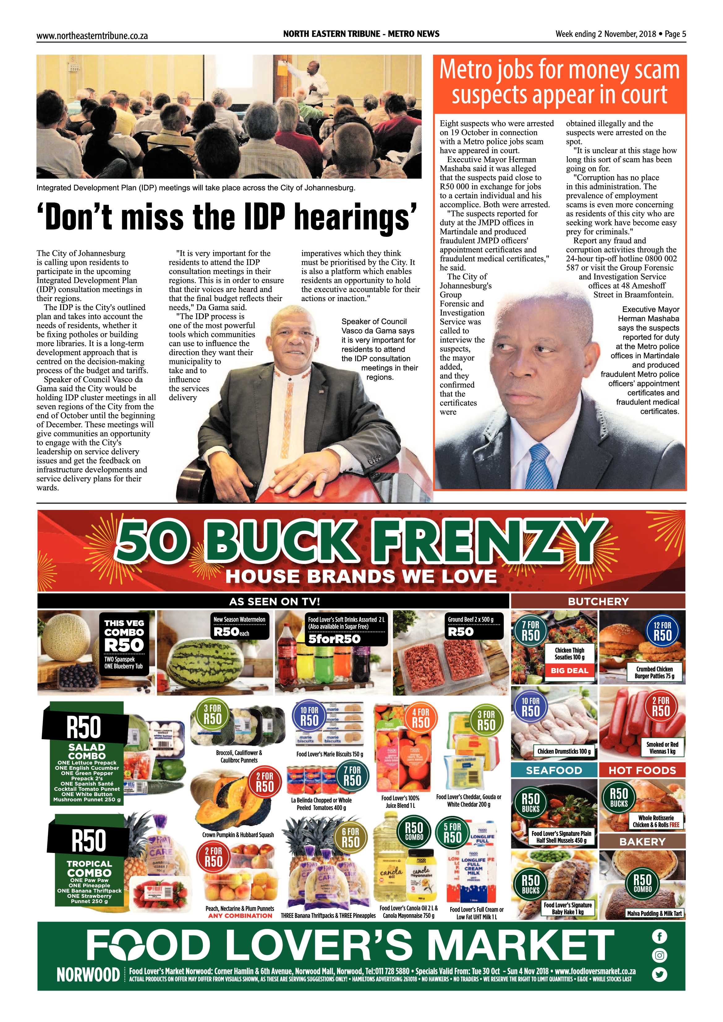 North Eastern Tribune 2 November, 2018 page 5