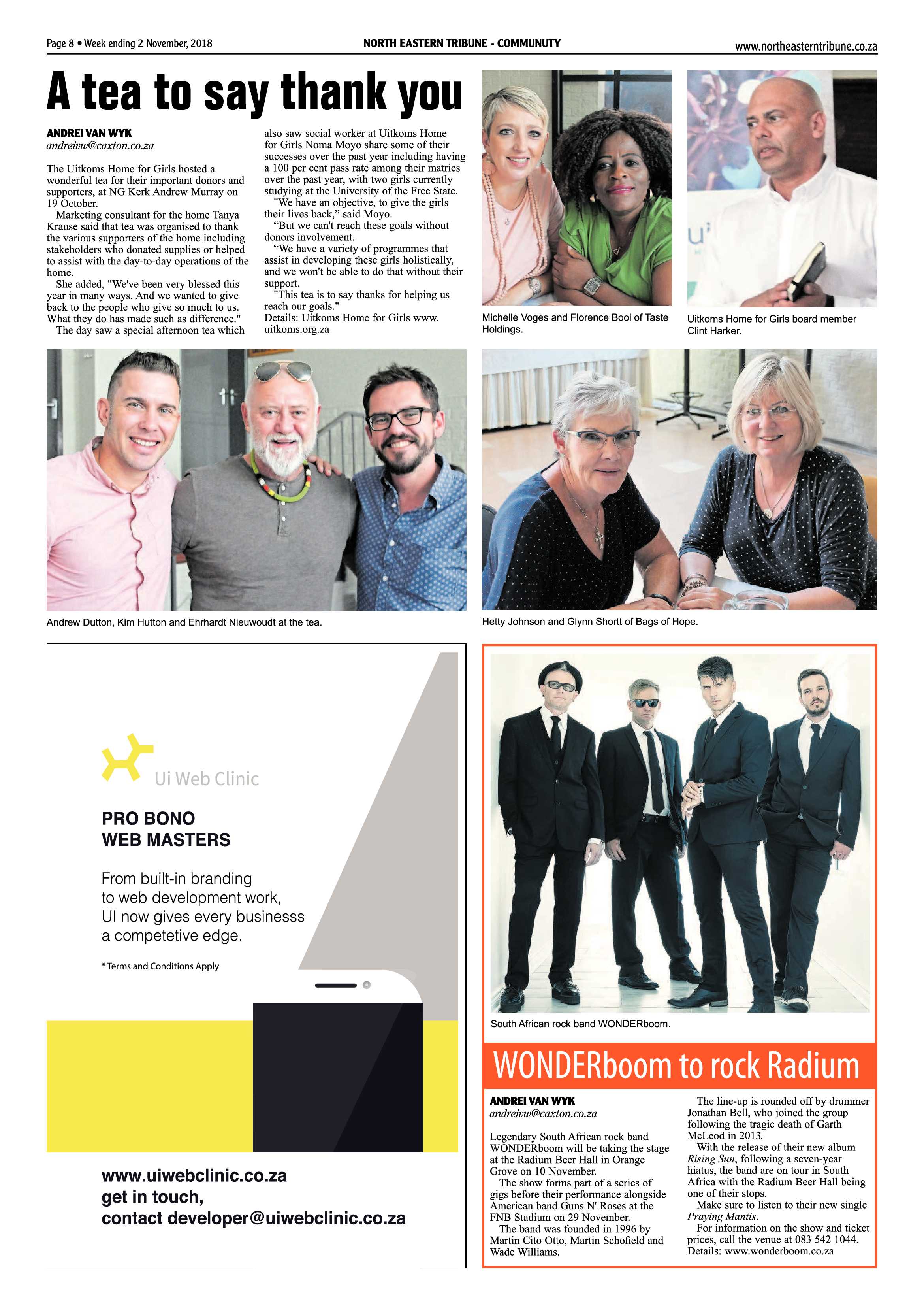 North Eastern Tribune 2 November, 2018 page 8