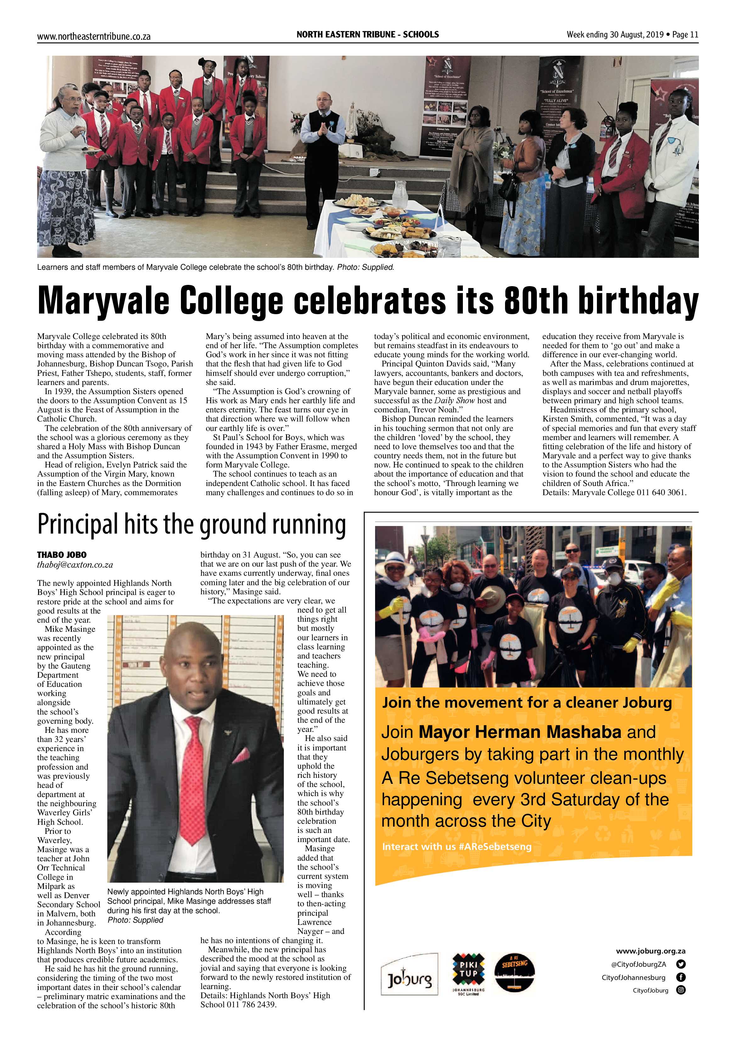 North Eastern Tribune 30 August, 2019 page 11