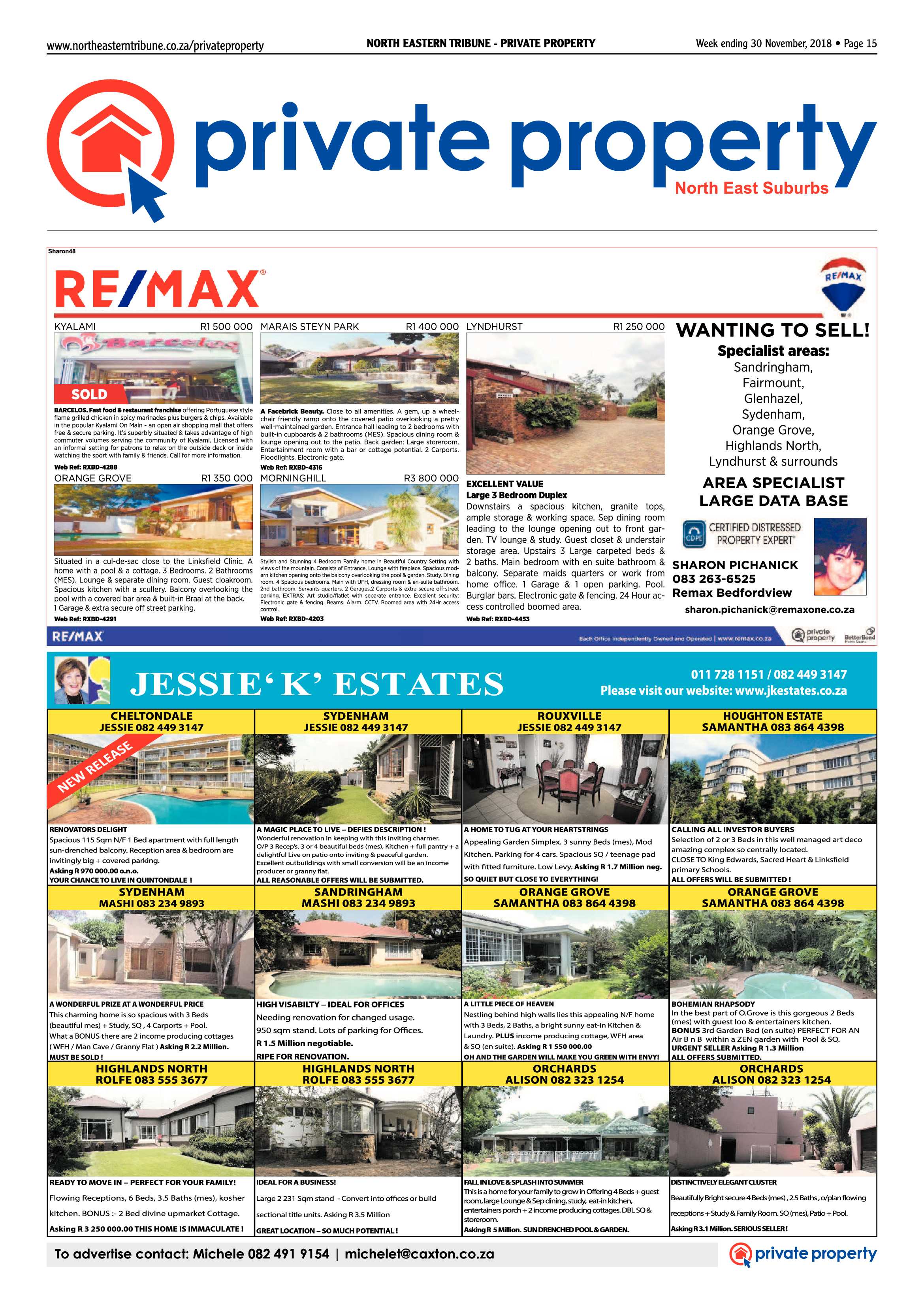 North Eastern Tribune 30 November, 2018 page 15