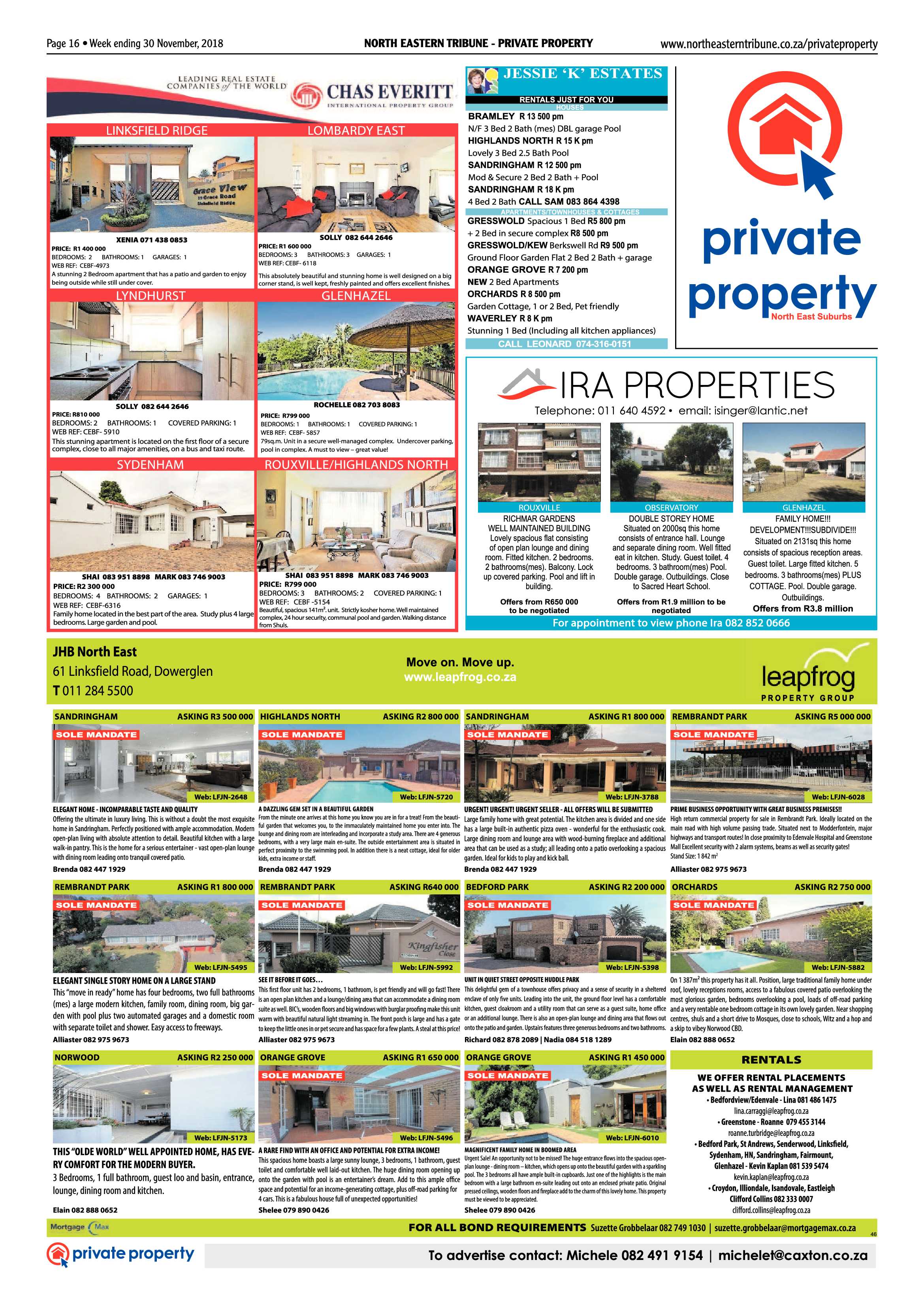 North Eastern Tribune 30 November, 2018 page 16