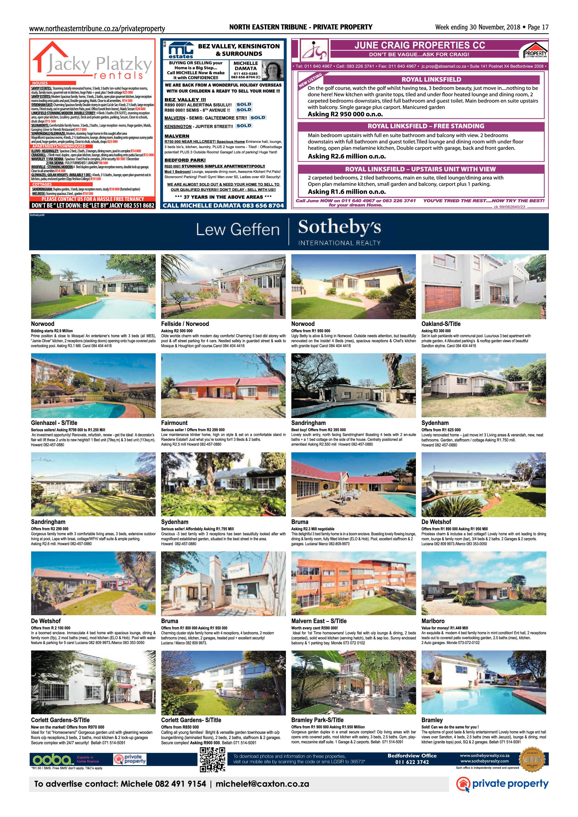 North Eastern Tribune 30 November, 2018 page 17