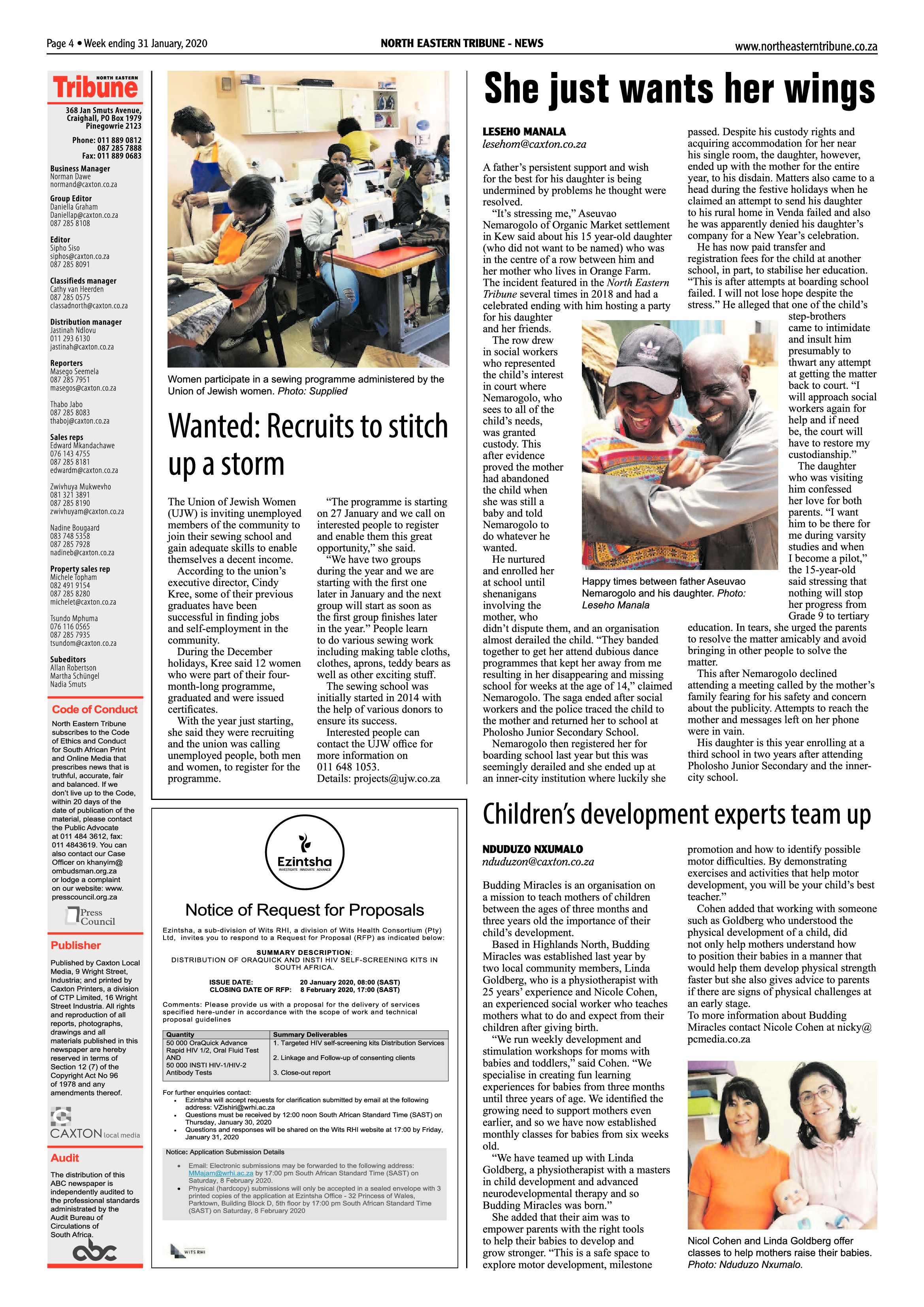 North Eastern Tribune 31 January 2020 page 4