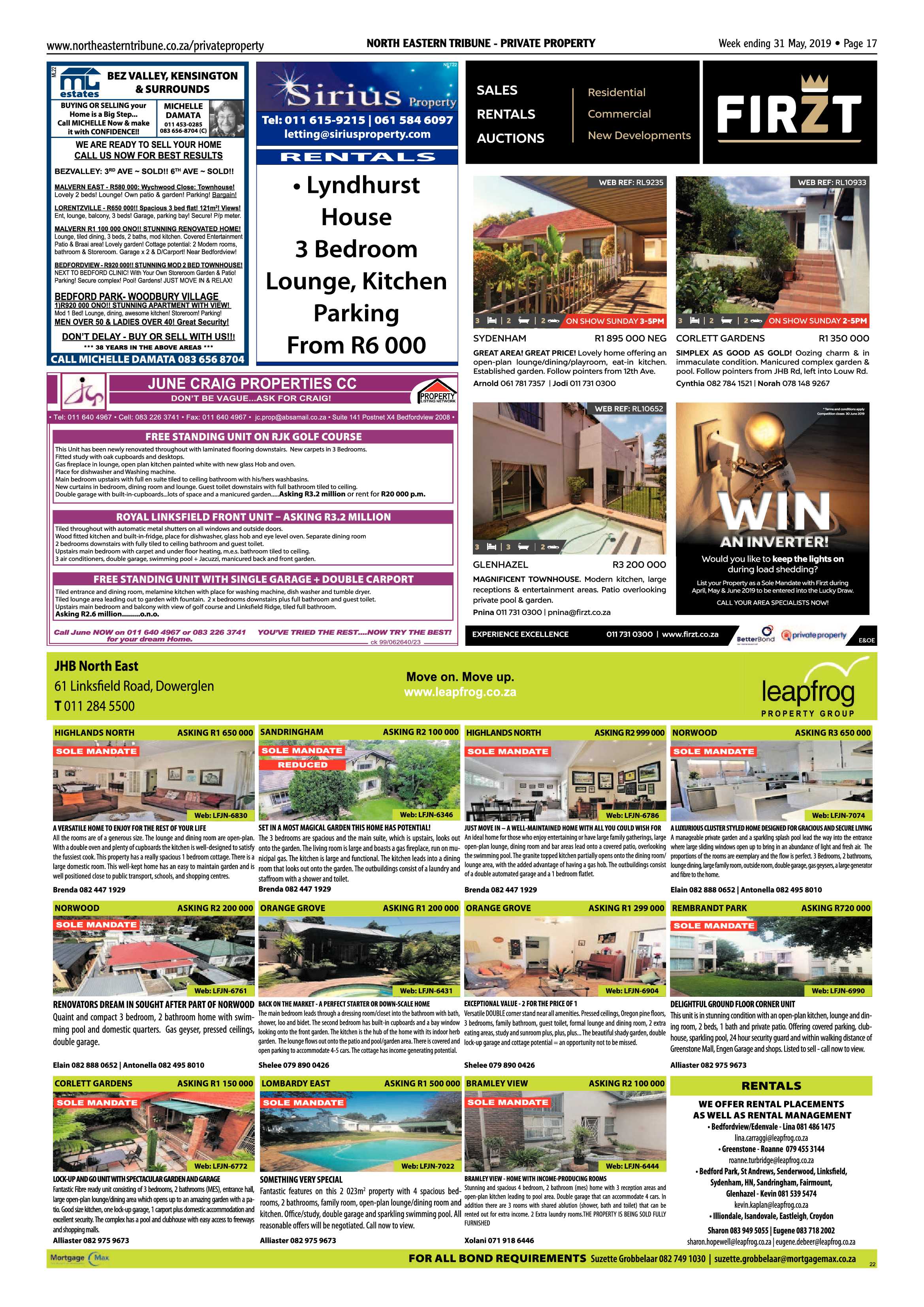 North Eastern Tribune 31 May, 2019 page 17