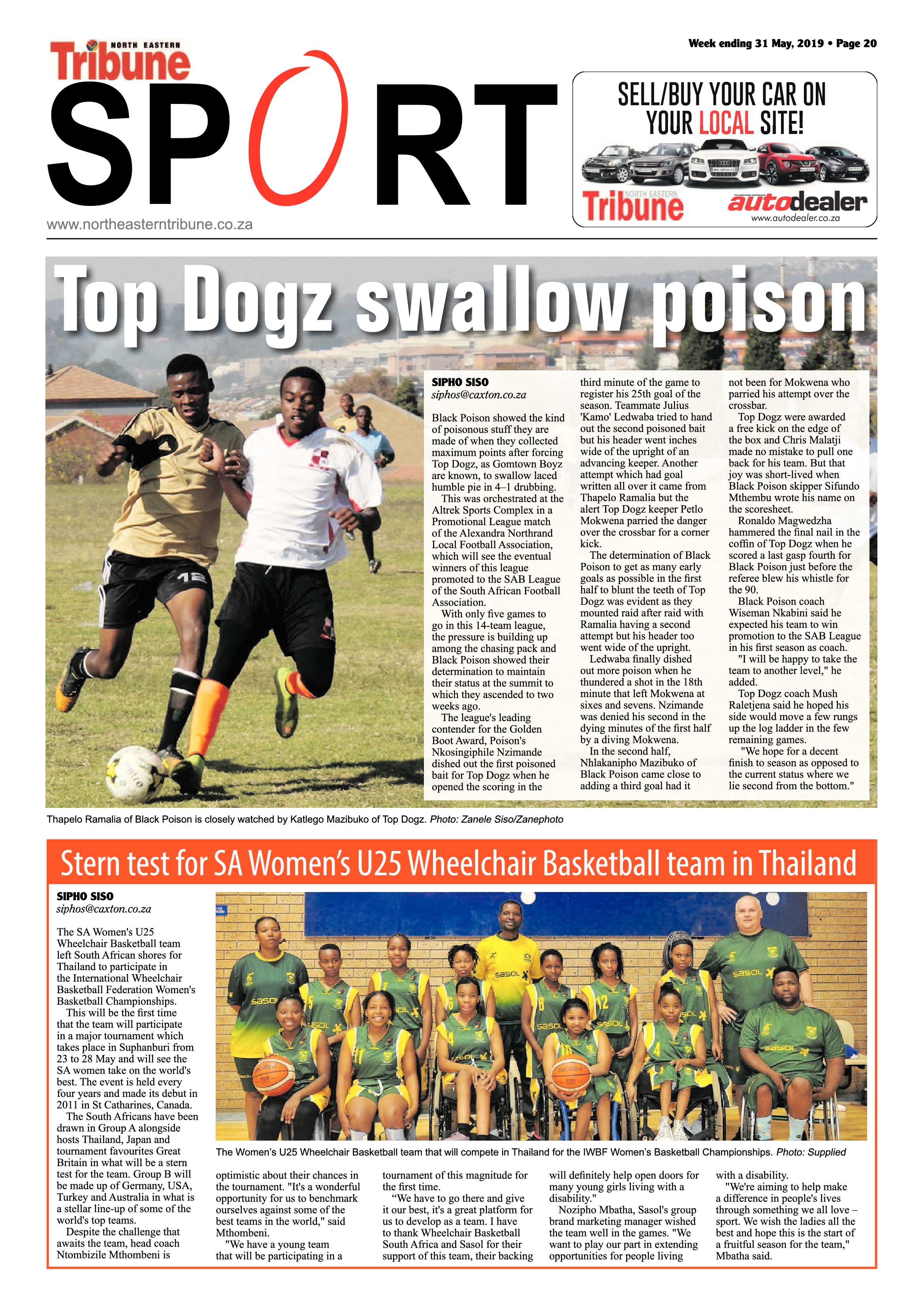 North Eastern Tribune 31 May, 2019 page 20