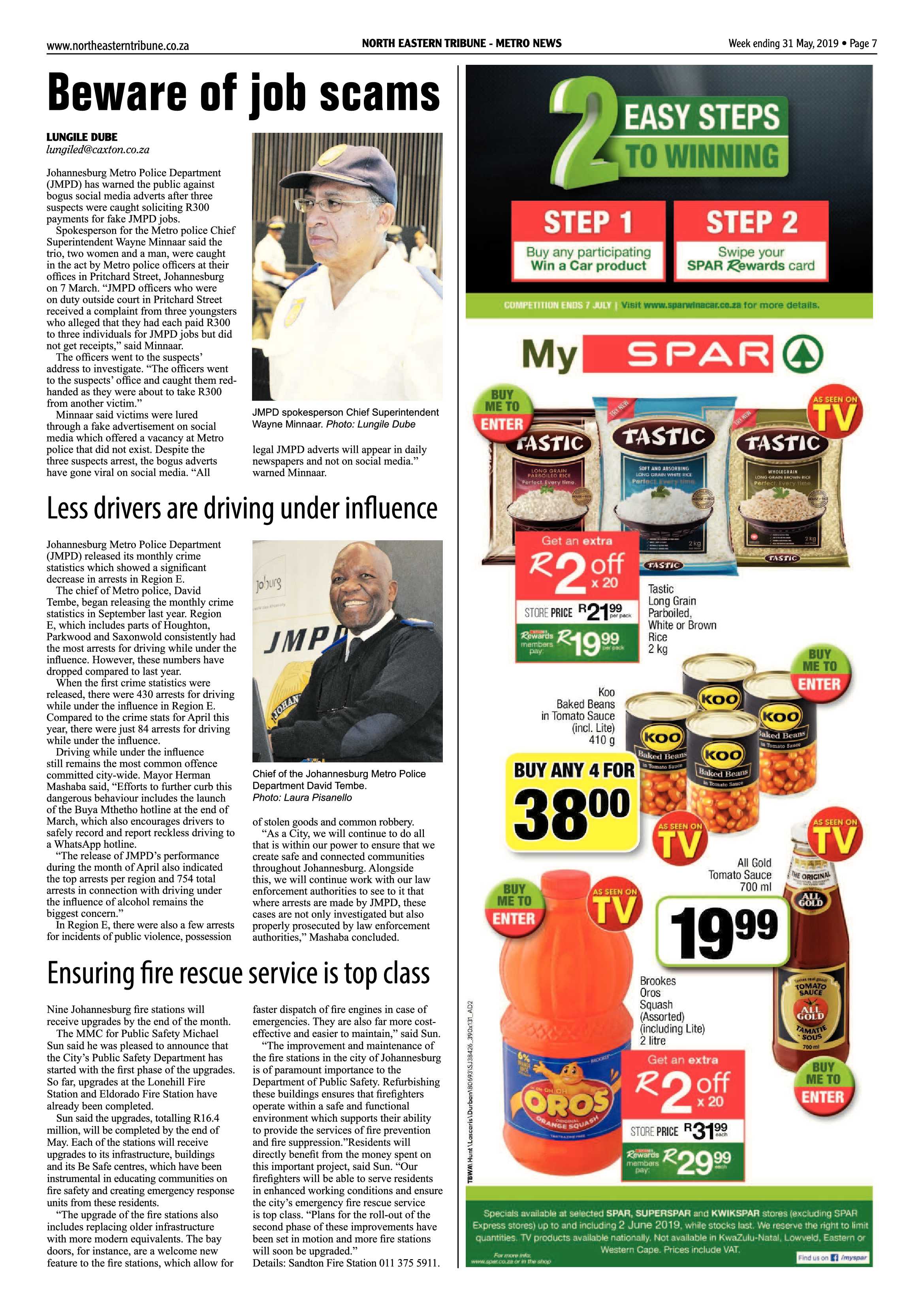 North Eastern Tribune 31 May, 2019 page 7