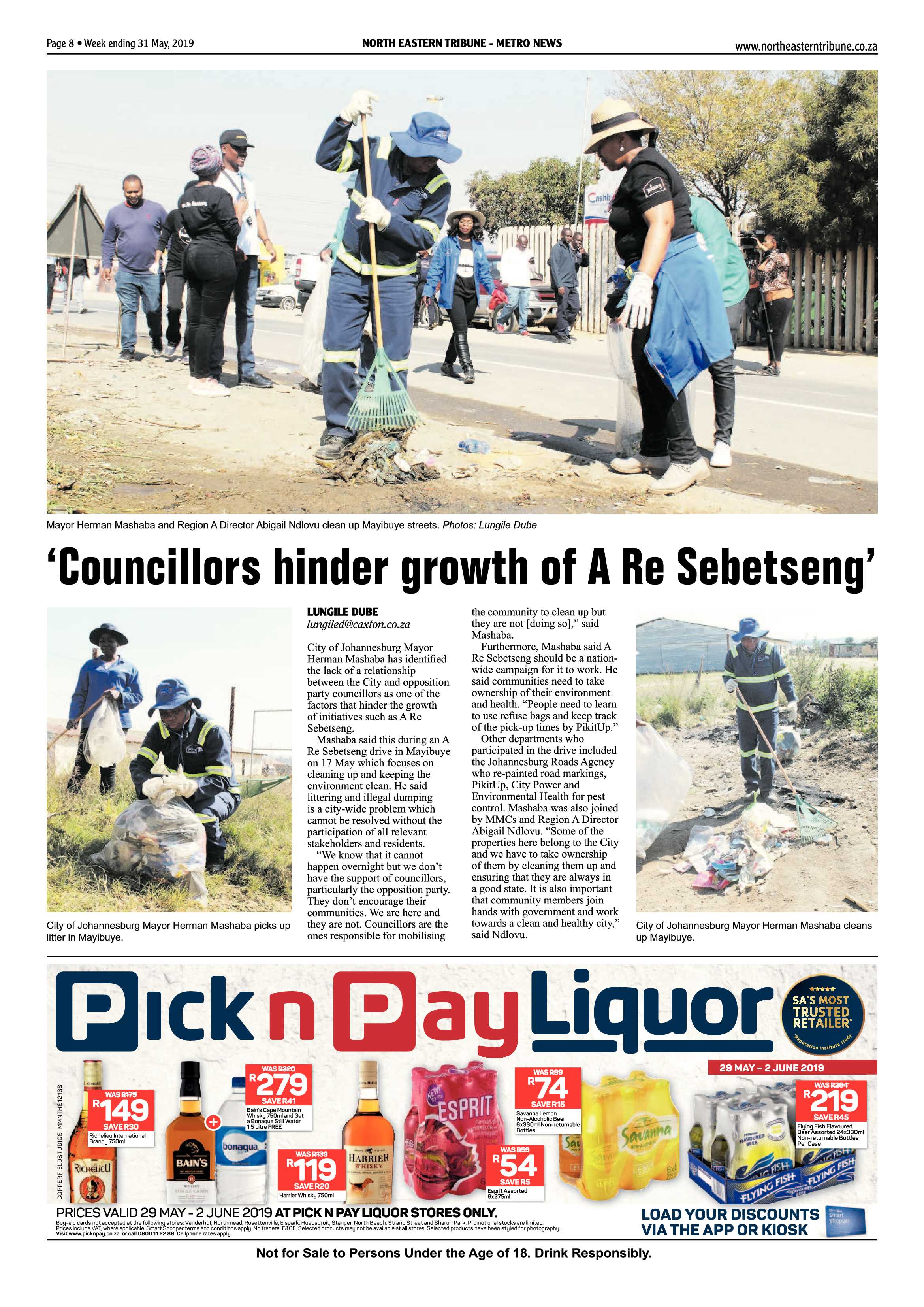 North Eastern Tribune 31 May, 2019 page 8