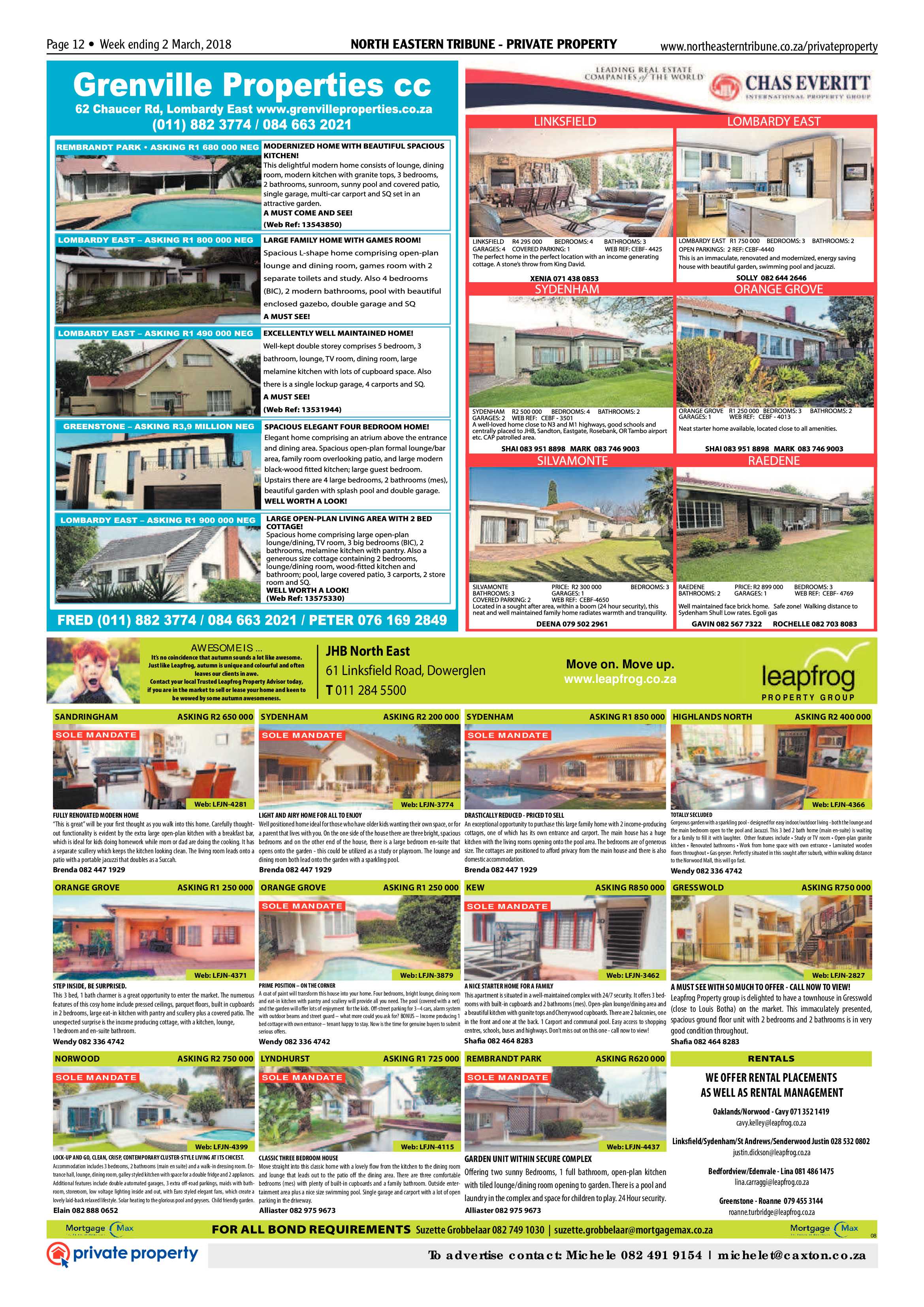 North Eastern Tribune 3 March 2018 page 12