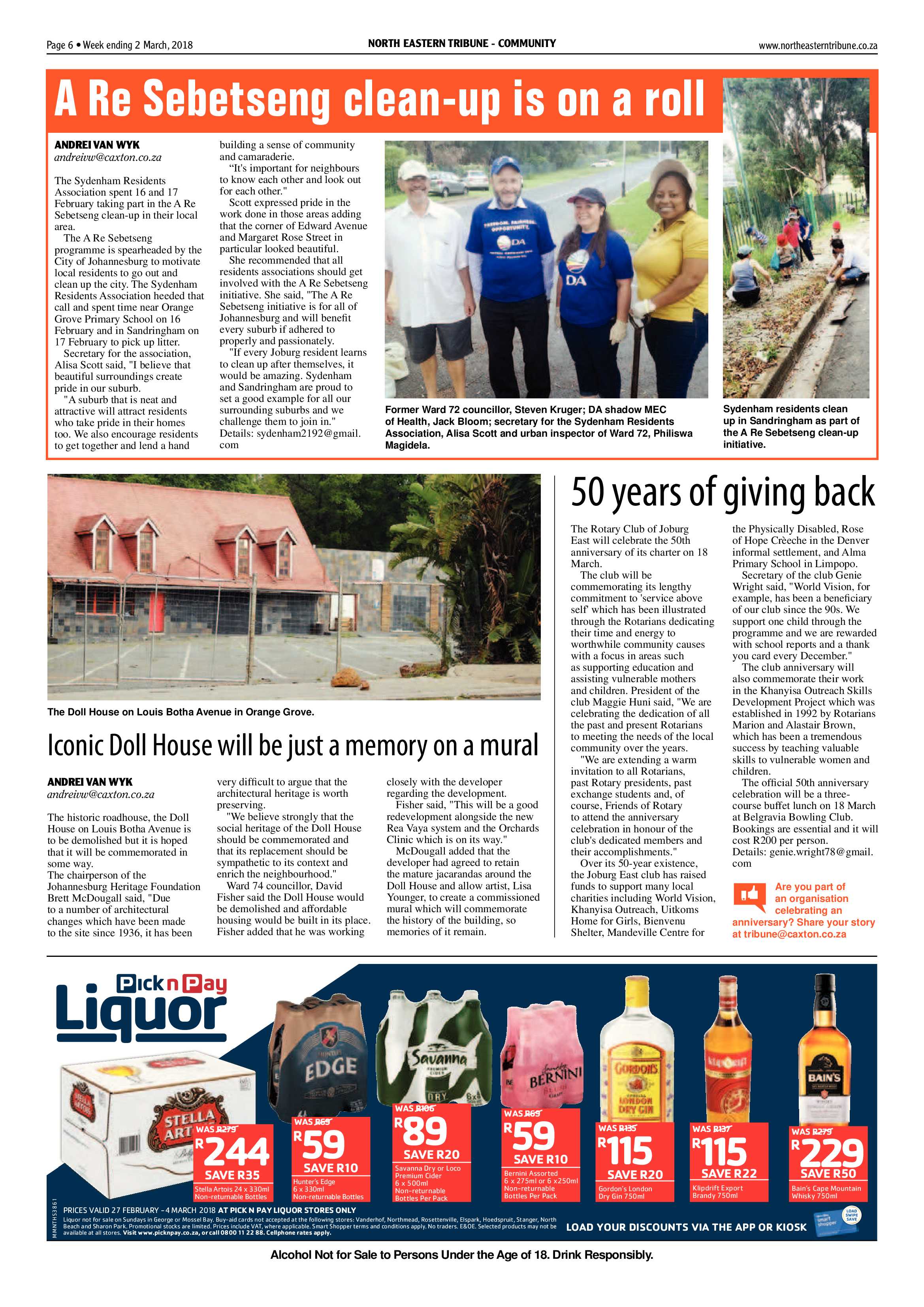 North Eastern Tribune 3 March 2018 page 6