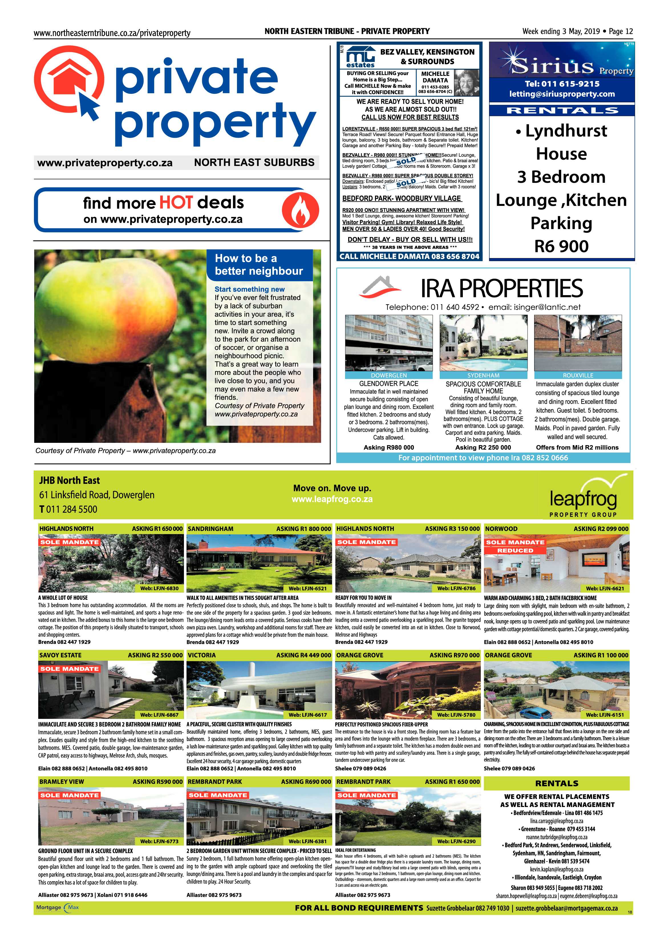 North Eastern Tribune 3 May, 2019 page 12