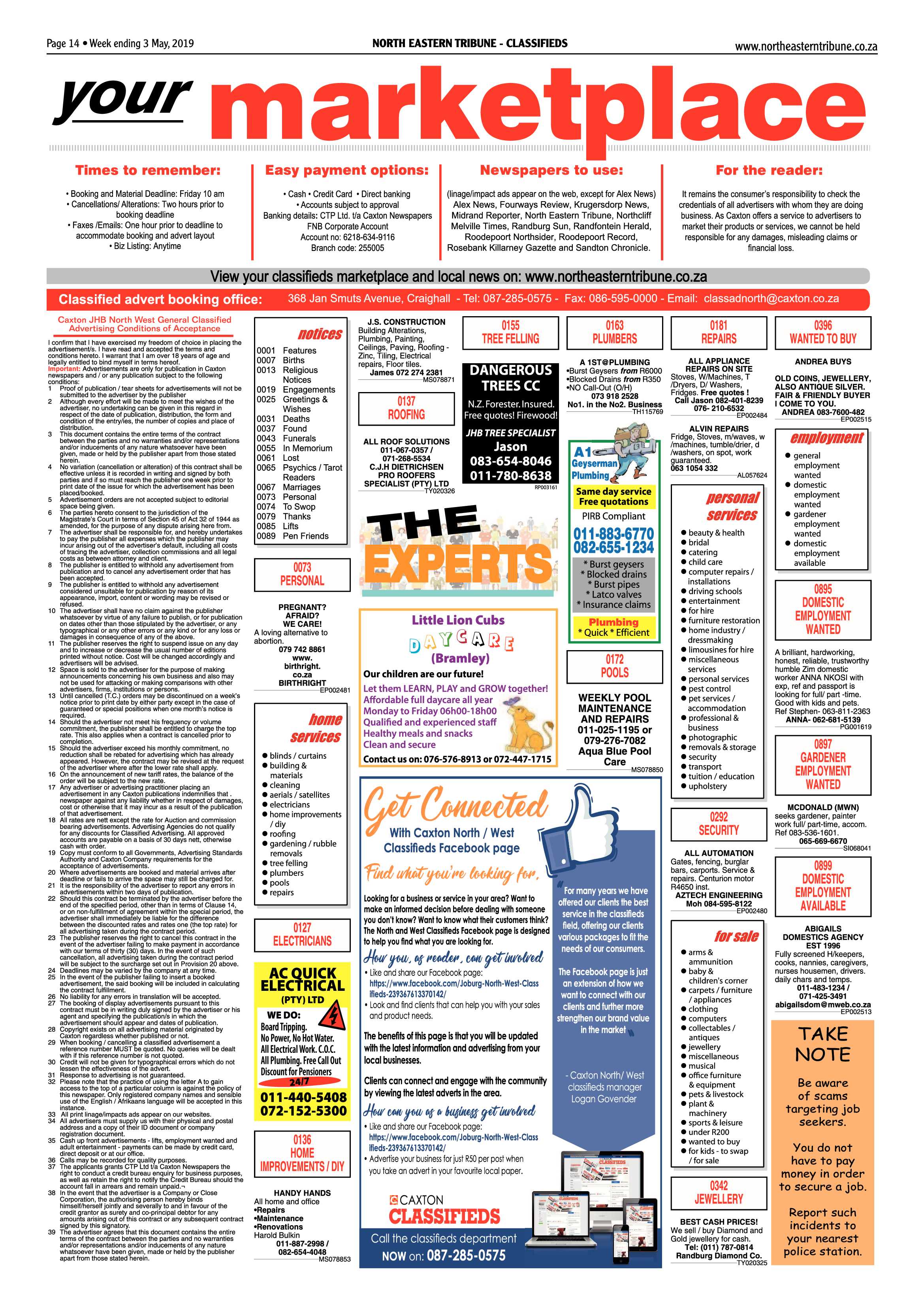 North Eastern Tribune 3 May, 2019 page 14