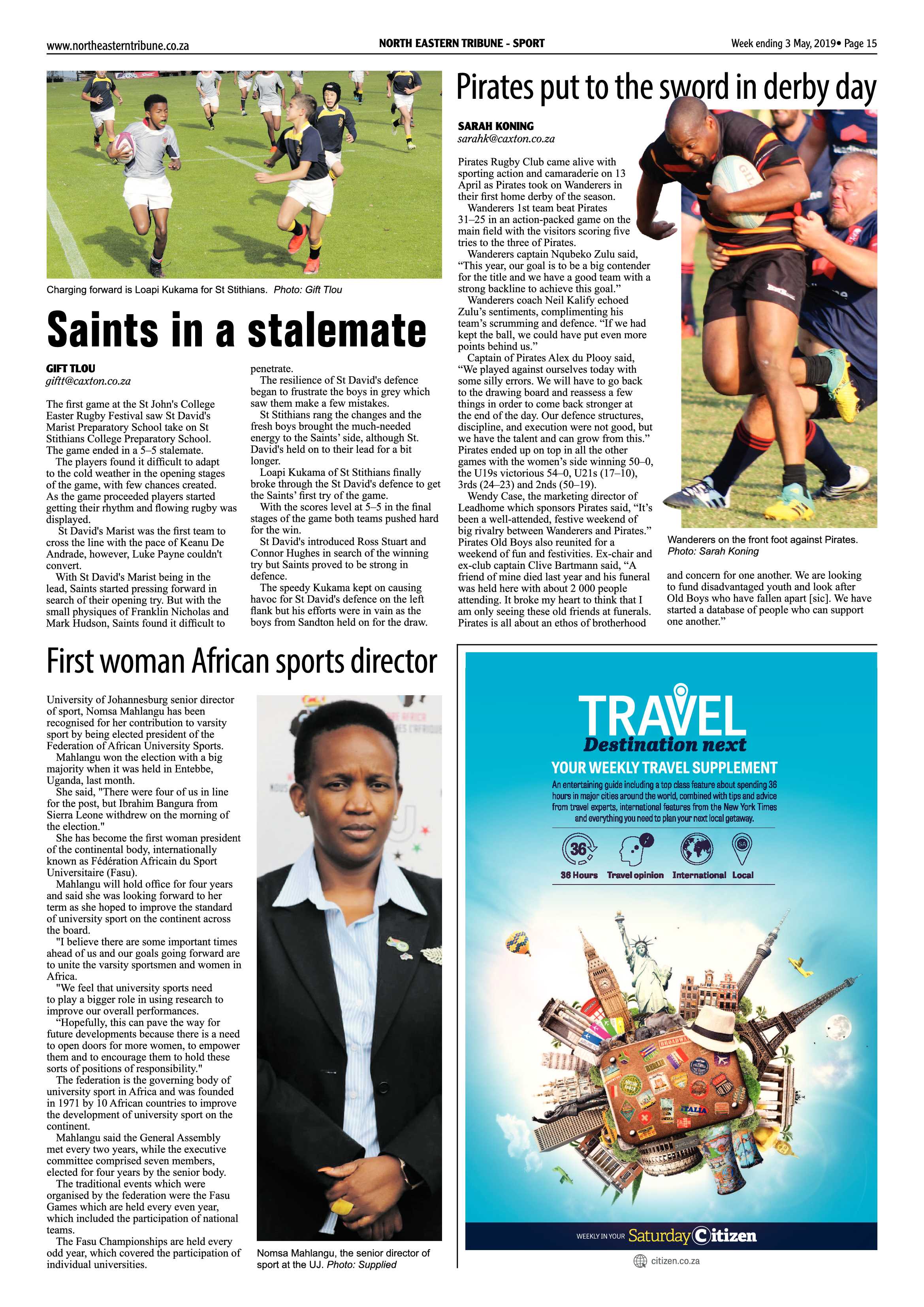 North Eastern Tribune 3 May, 2019 page 15