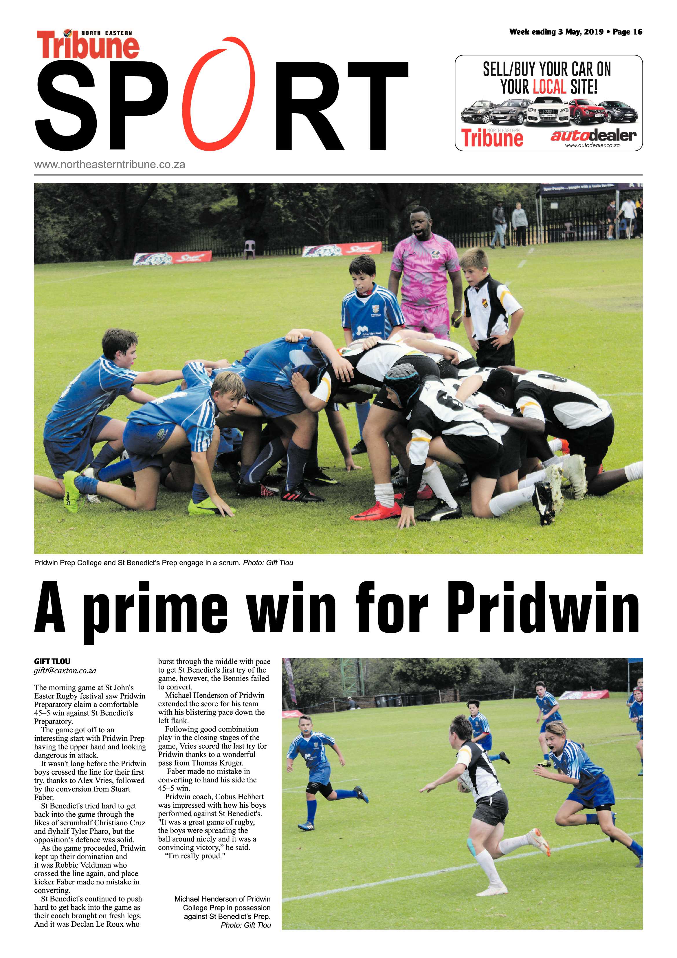 North Eastern Tribune 3 May, 2019 page 16